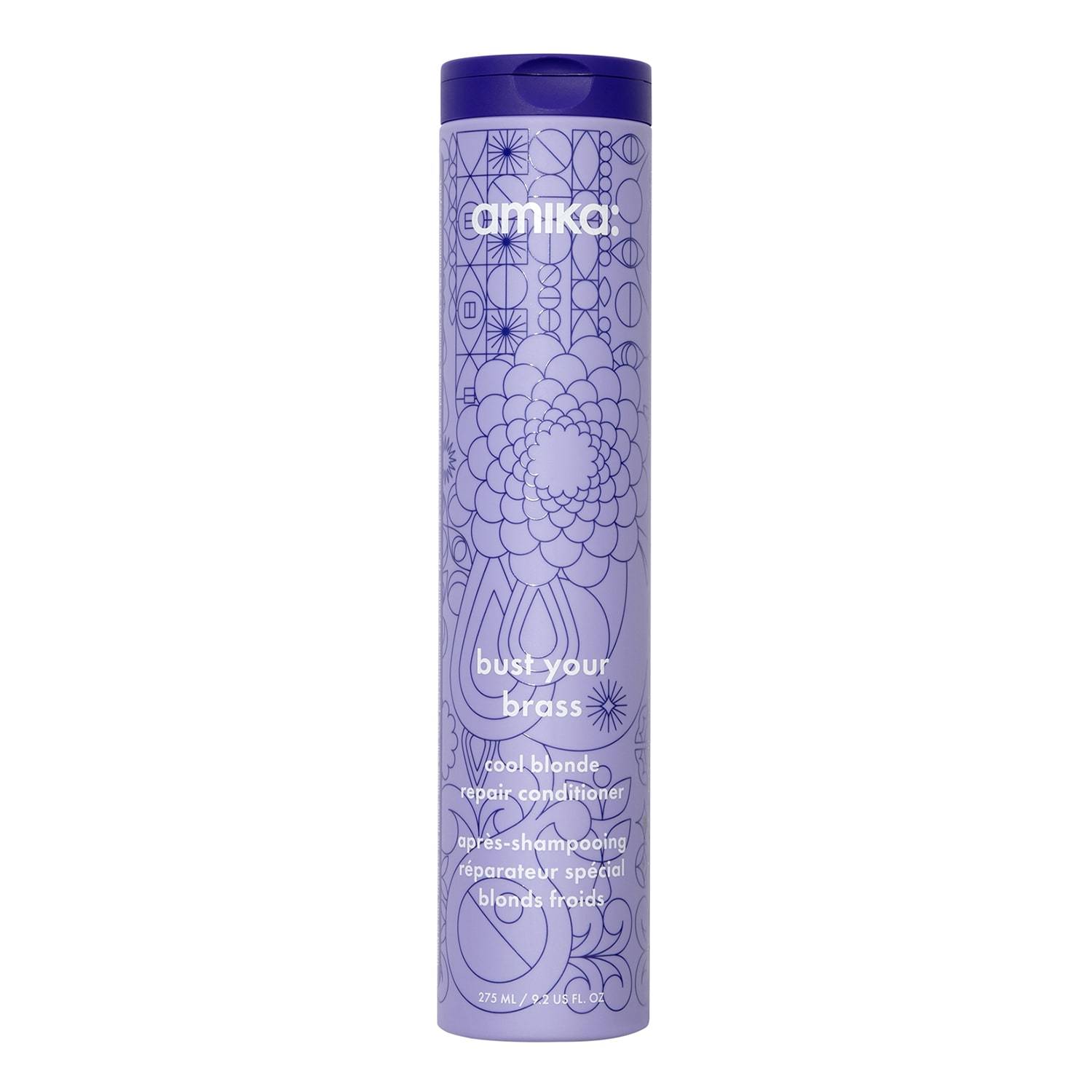 Amika Bust Your Brass - Cool Blonde Purple Conditioner 275 Ml
