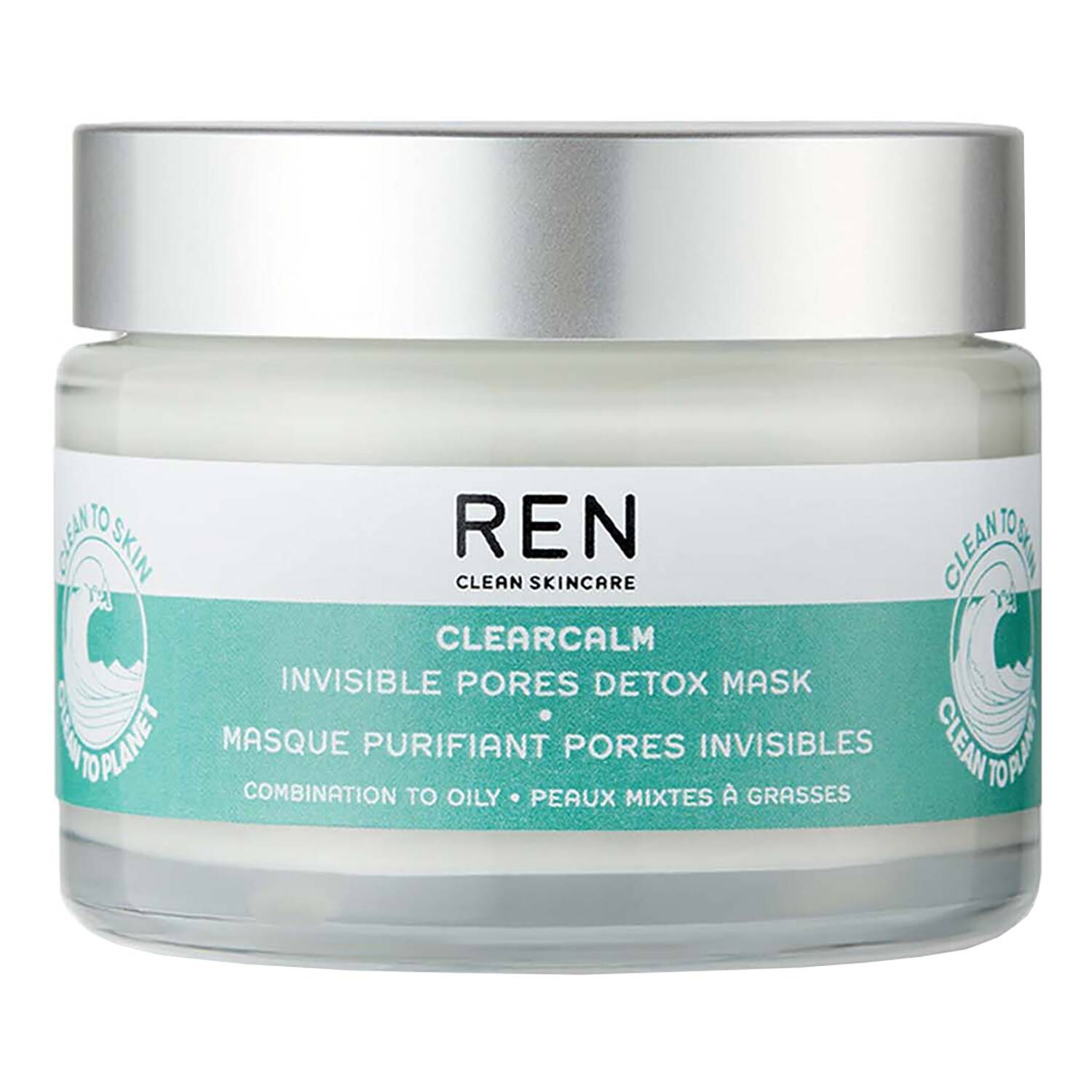 Ren Clean Skincare Clearcalm Invisible Pores Detox Mask 50Ml