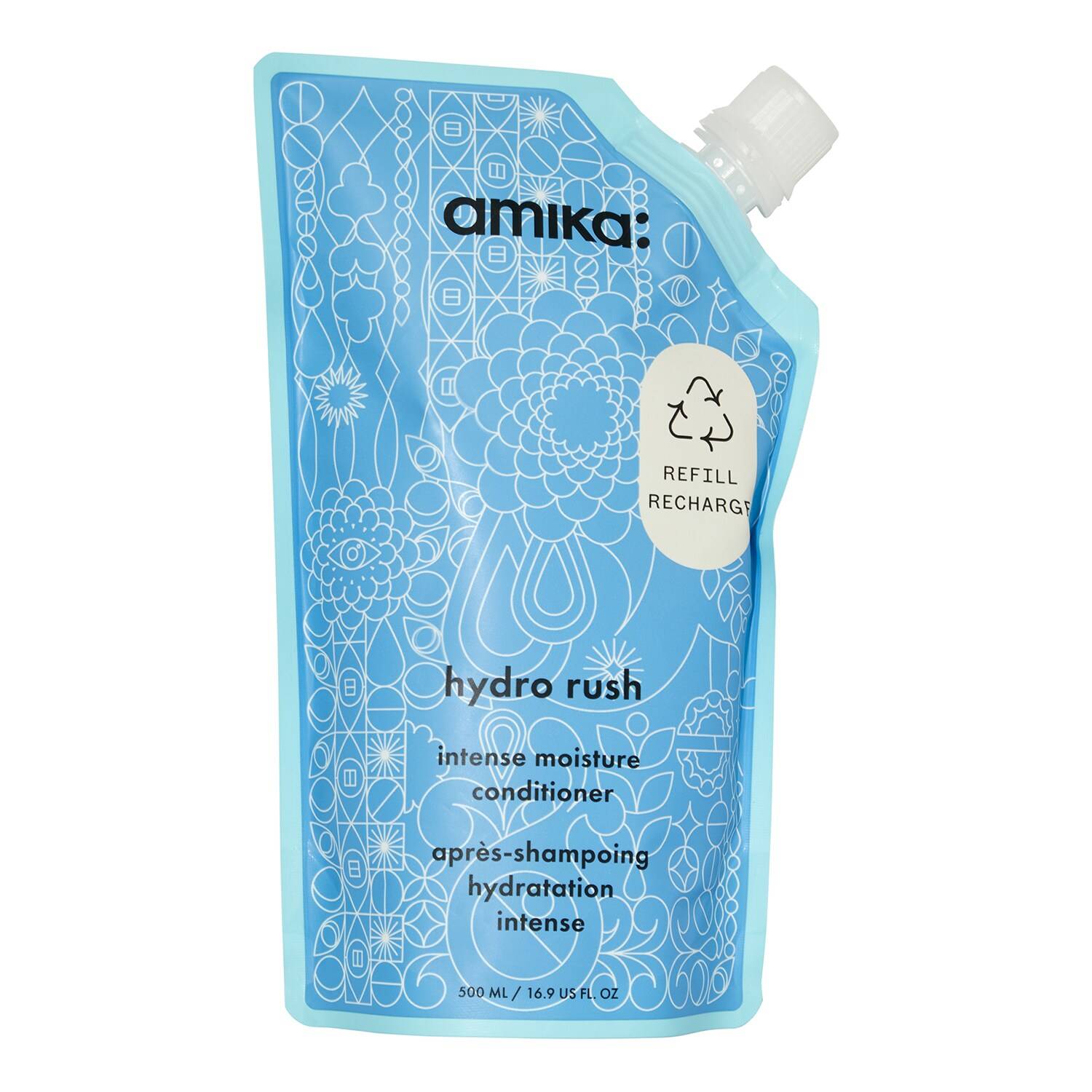 Amika Hydro Rush Intense Moisture Conditioner Refill 500Ml