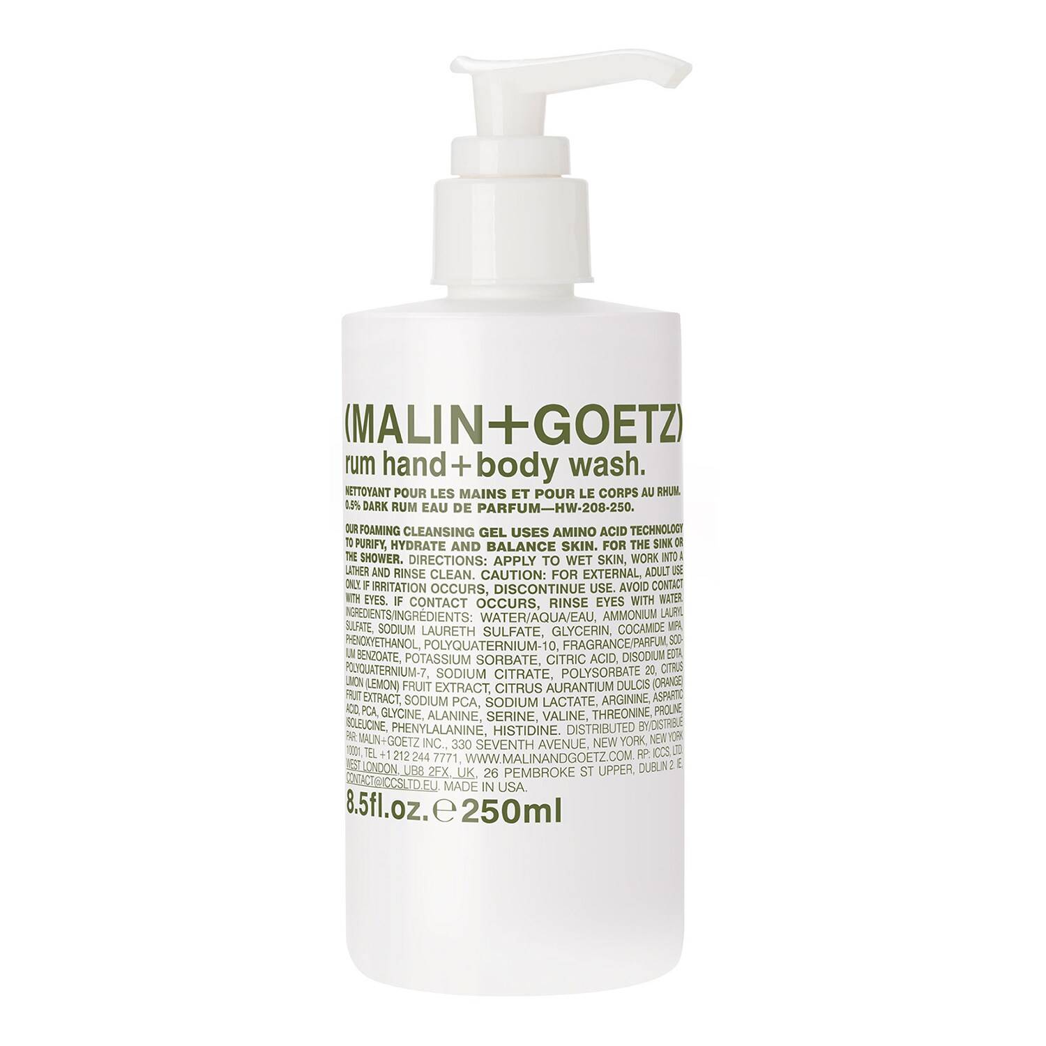 Malin+Goetz Rum Hand + Body Wash 250Ml