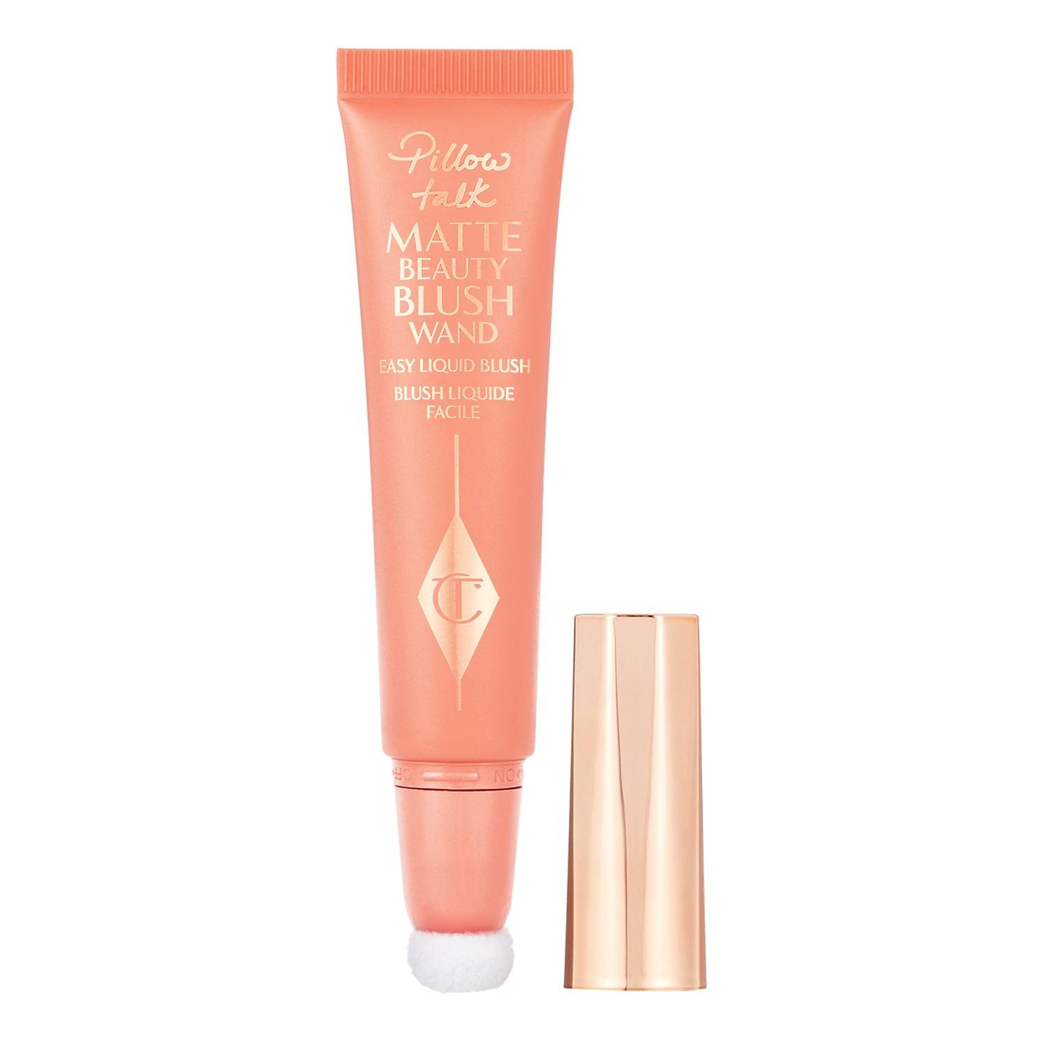 Charlotte Tilbury Pillow Talk Matte Beauty Blush Wand- Liquid Blush Peach Pop