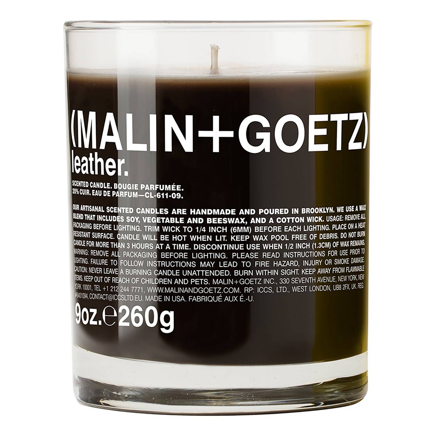 Malin+Goetz Leather Candle 255G