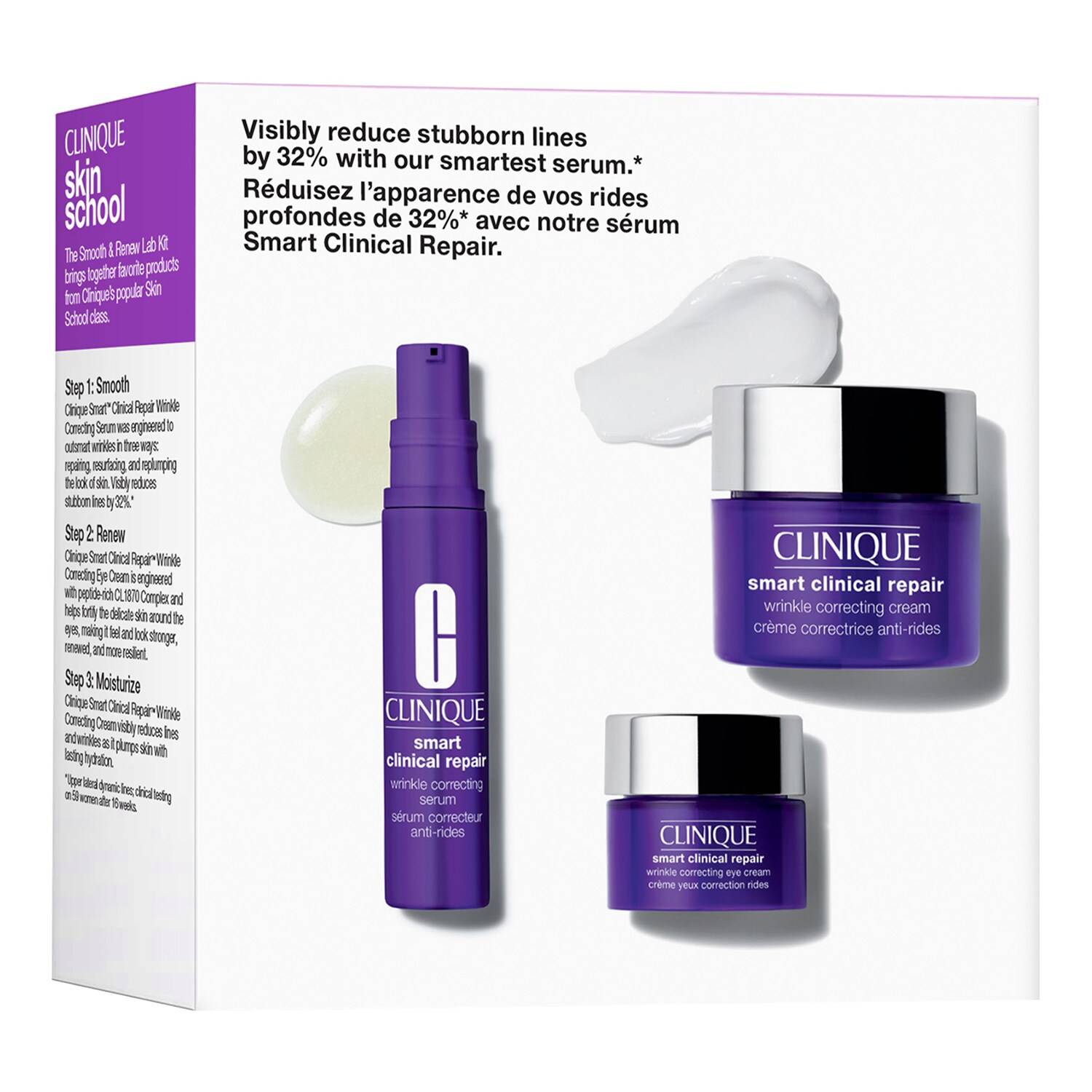 Clinique Smart Clinical Repair Set - Anti-Aging Face Care Set 10Ml + 15Ml + 5Ml