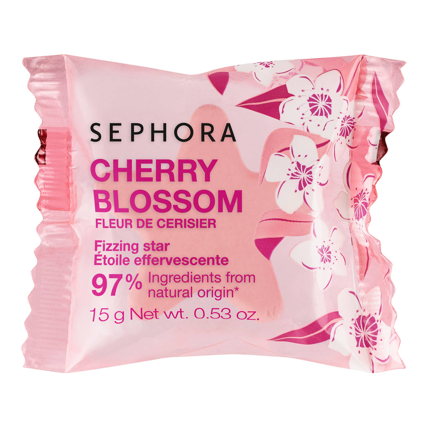 Sephora Collection Fizzing Star Bath Cube 15G Cherry Blossom
