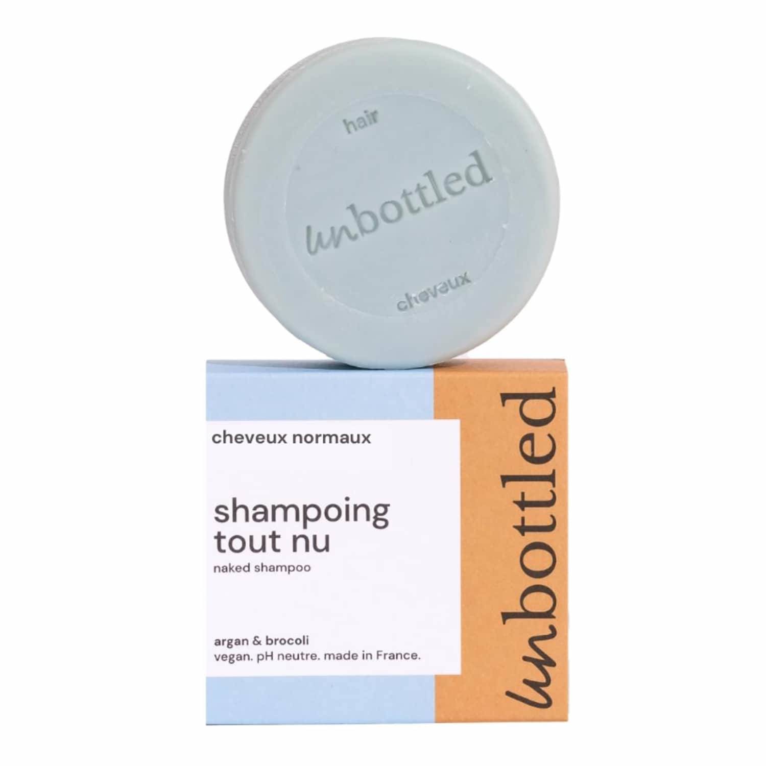 Unbottled Naked Solid Shampoo For Normal Hair 75G