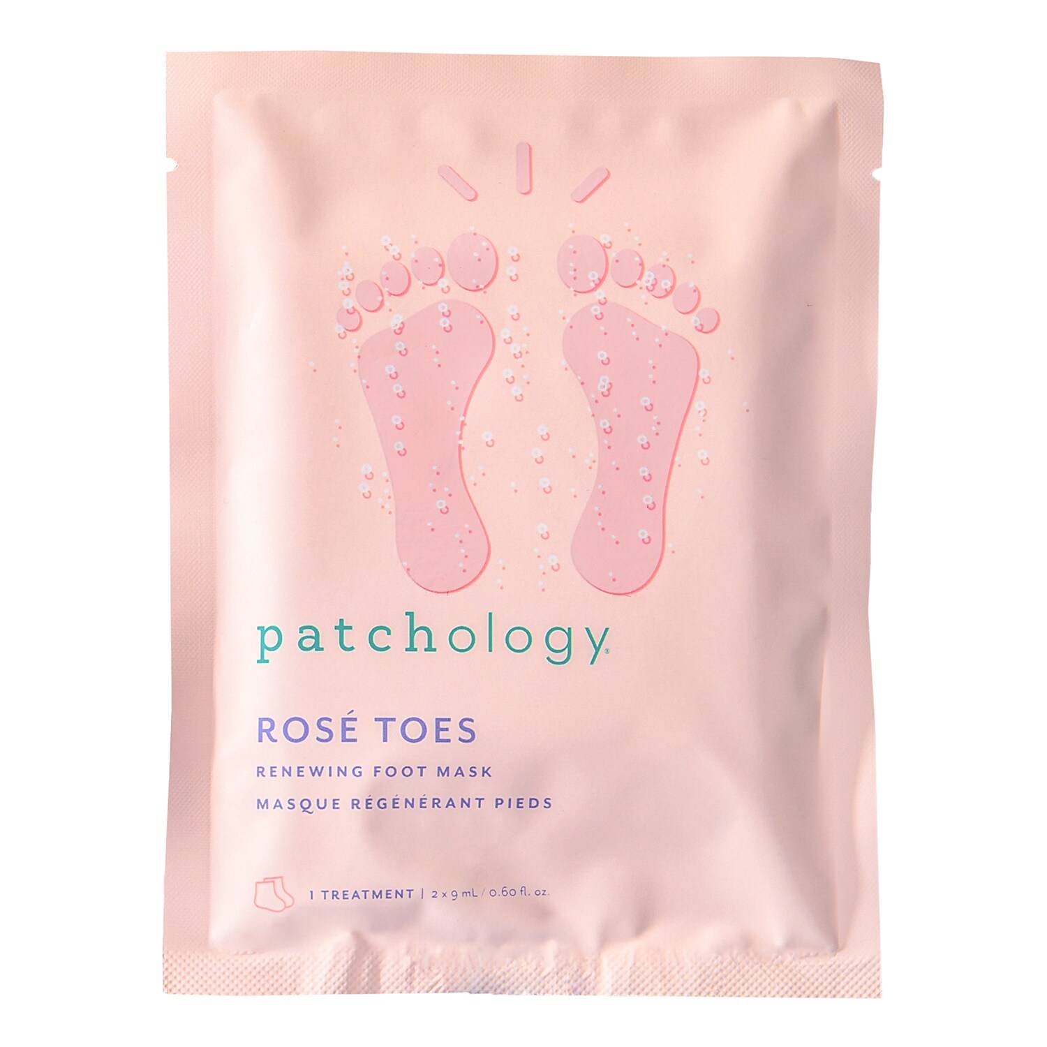 Patchology Rose Toes Renewing Foot Mask 2 X 9 Ml