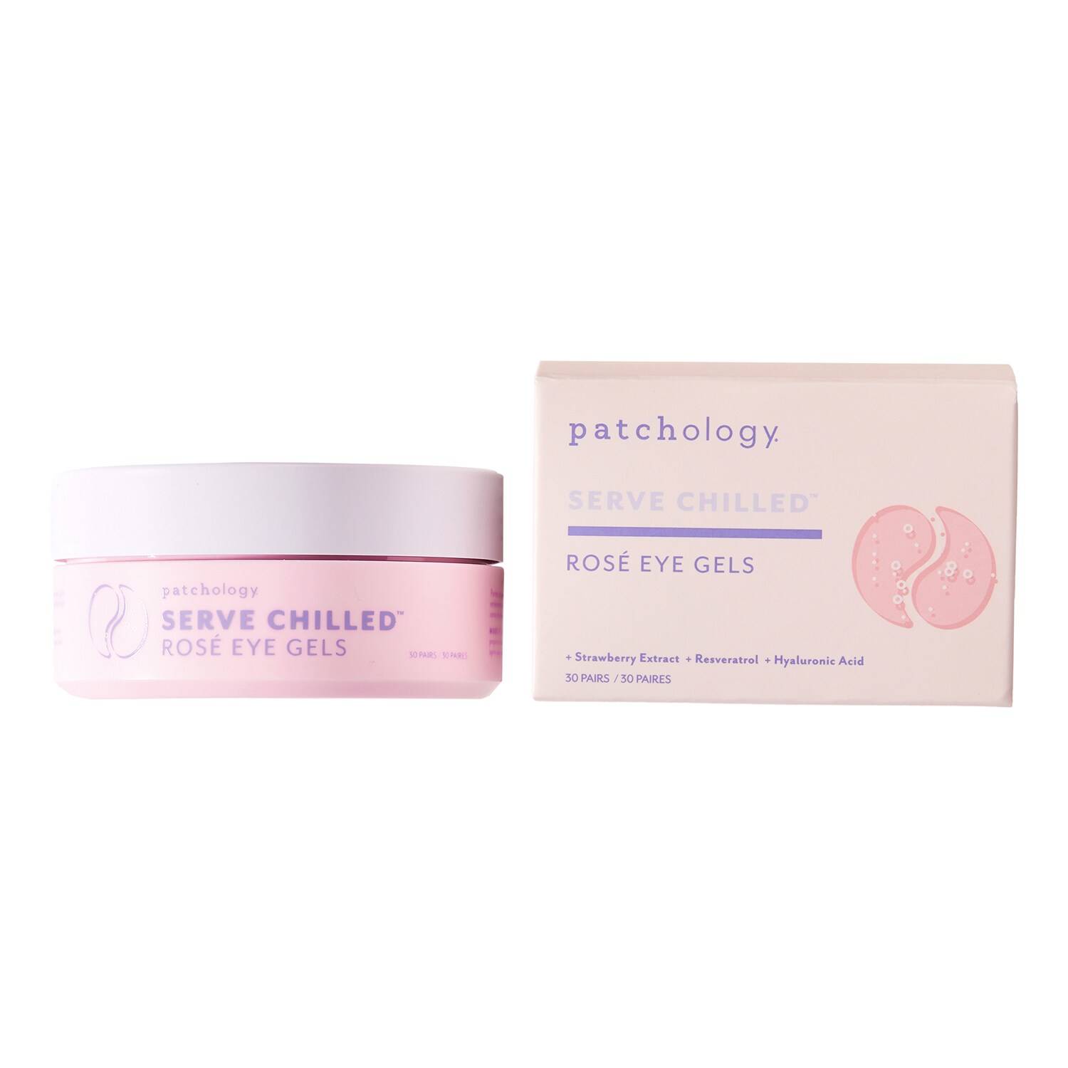 Patchology Serve Chilled Rose Eye Gel 30 Pairs