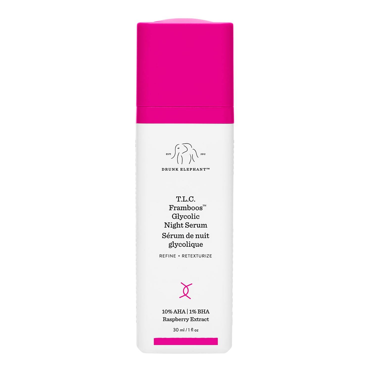 Drunk Elephant T.L.C. Framboos Glycolic Night Serum 30Ml