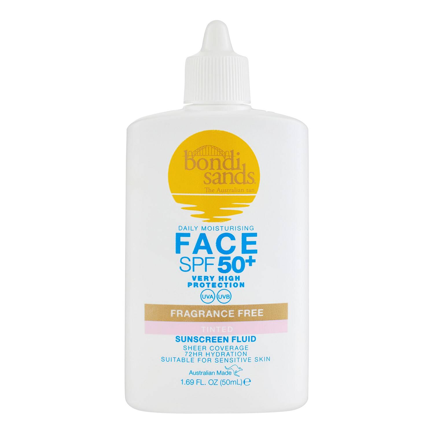 Bondi Sands Spf 50+ Fragrance Free Tinted Face Fluid 50Ml
