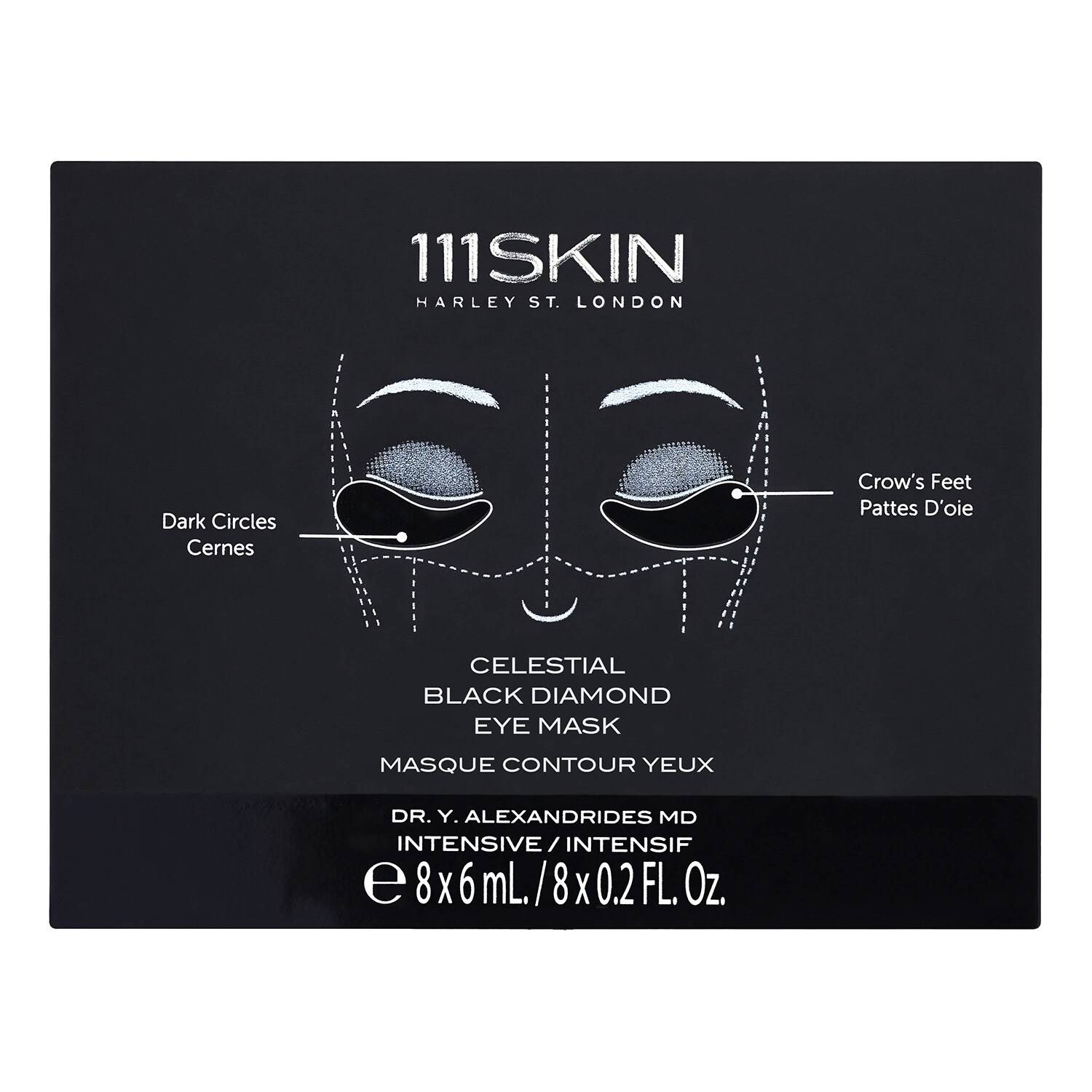 111Skin Celestial Black Diamond Eye Mask 8 X 6Ml