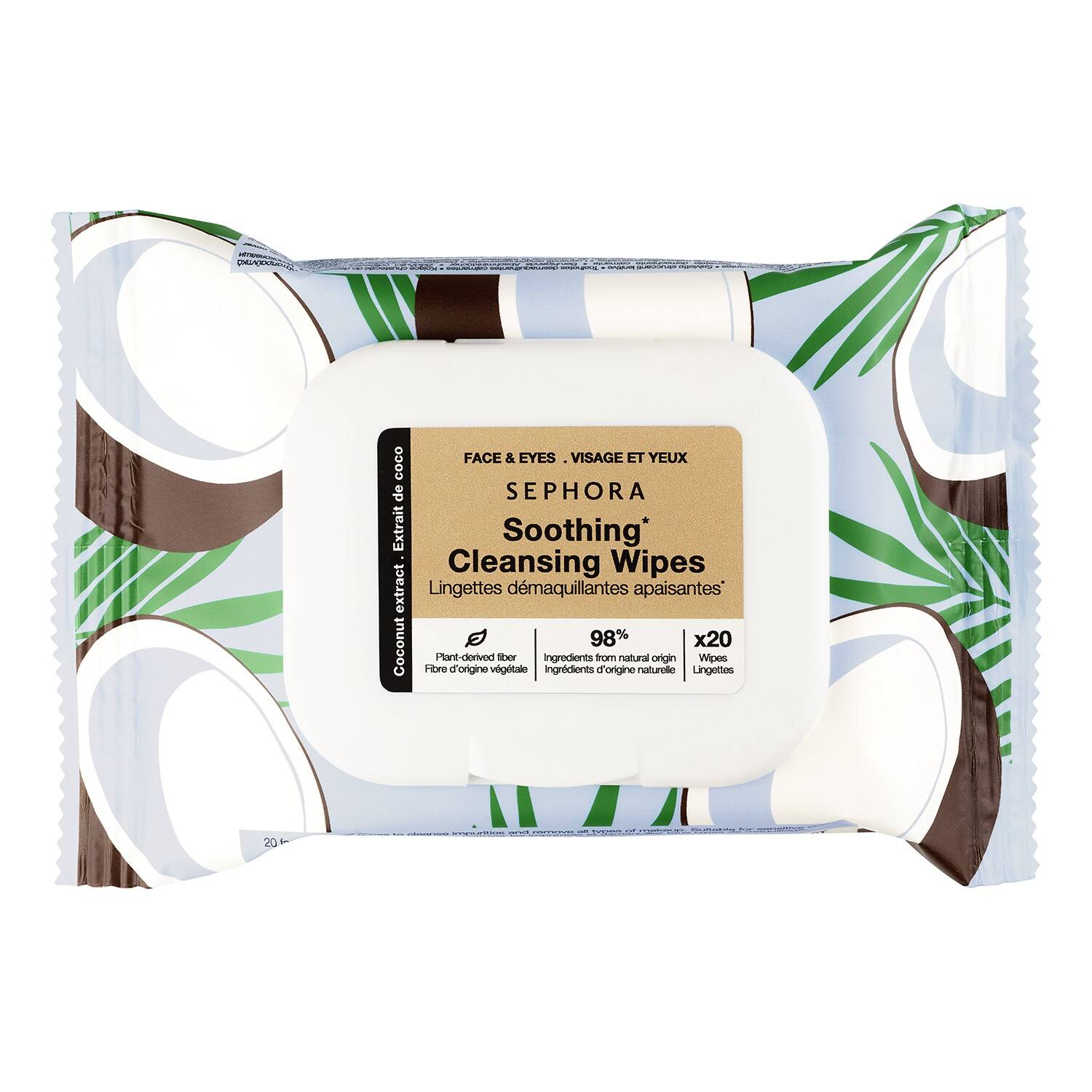 Sephora Collection Cleansing Wipes X 20 Coconut