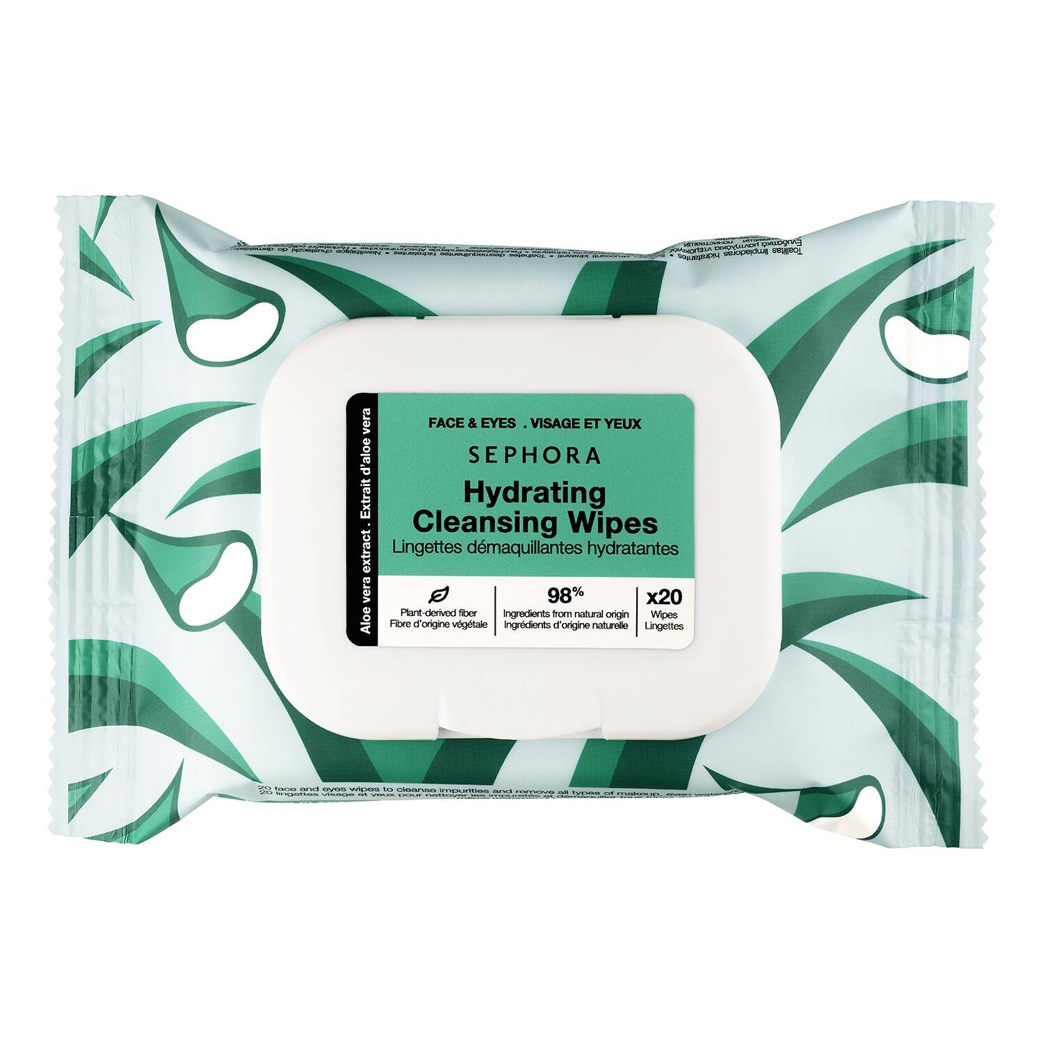 Sephora Collection Cleansing Wipes X 20 Aloe Vera
