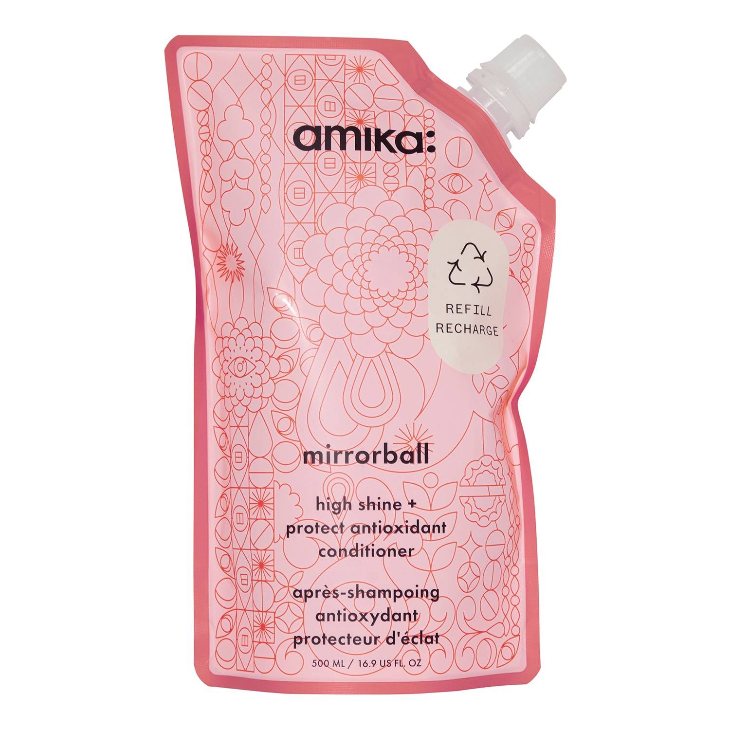 Amika Mirrorball - High Shine + Protect Antioxidant Conditioner 500Ml