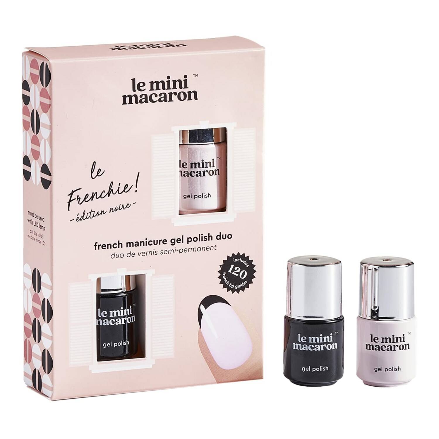 LE MINI MACARON “Le Frenchie Édition Noire” French Gel Manicure Set