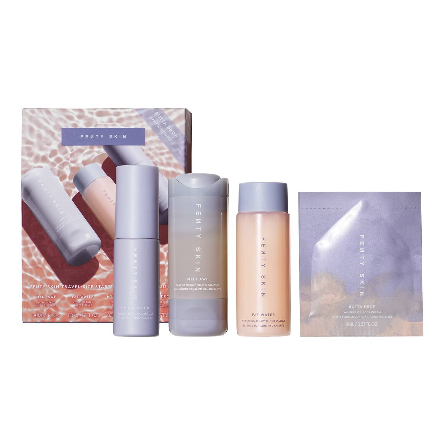 Fenty Skin Start'R Set - Travel-Size Skincare Set For Dry Skin 118Ml