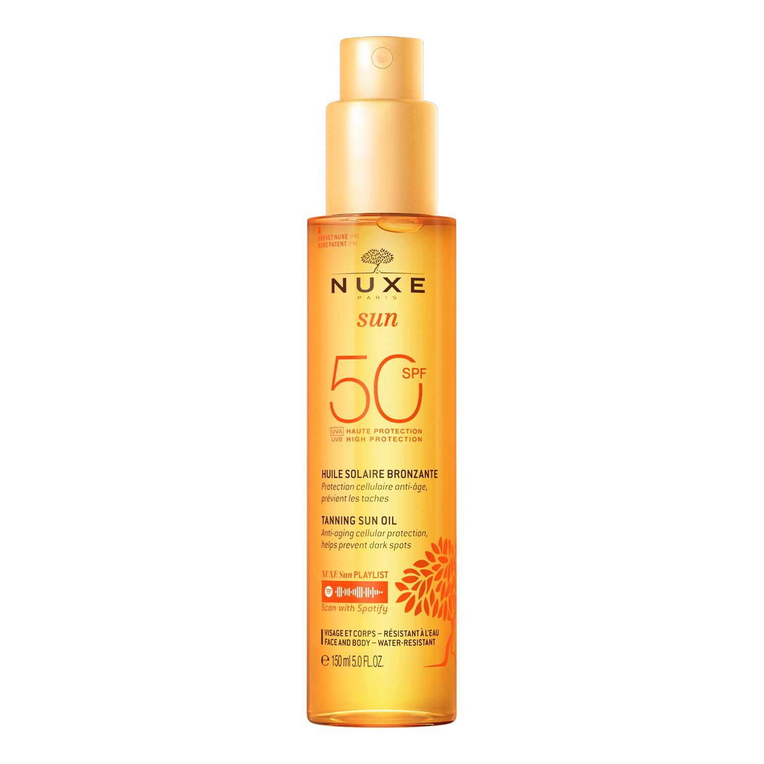 Nuxe Sun Tanning Sun Oil - High Protection Spf50 150Ml