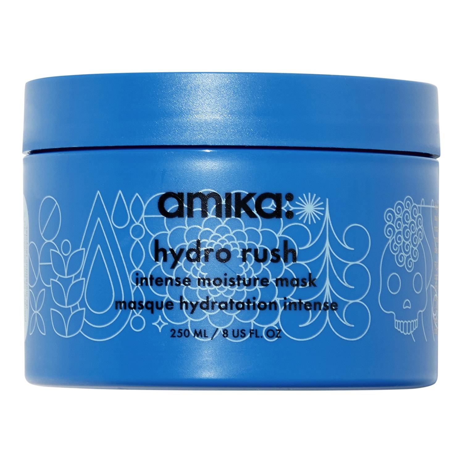 Amika Hydro Rush - Intense Moisture Treatment Mask With Hyaluronic Acid 250 Ml