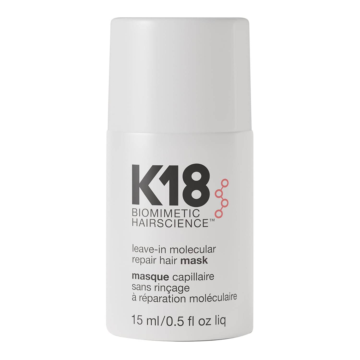 K18 Leave-In Molecular Repair Hair Mask - Treatment For Damaged Hair 15Ml