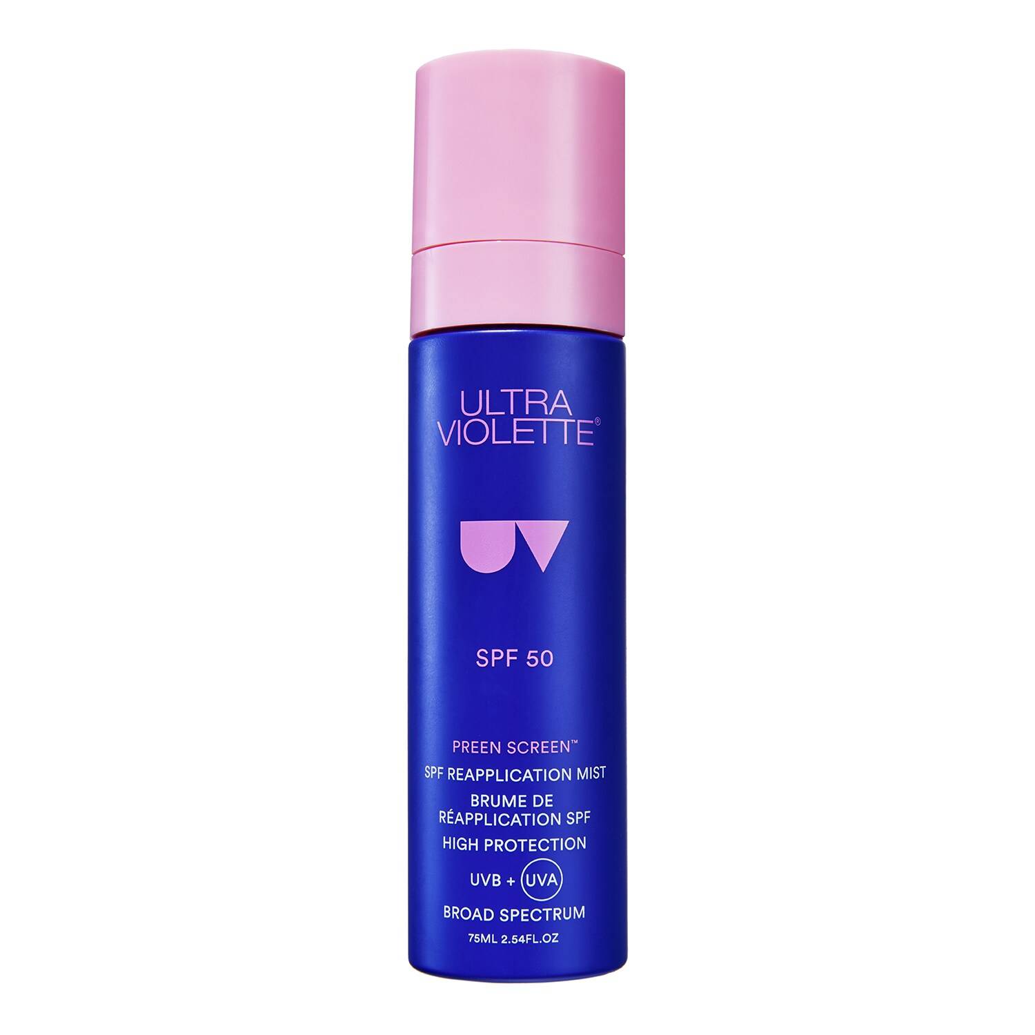 Ultra Violette Preen Screen Spf50 Mist Skinscreen 75Ml