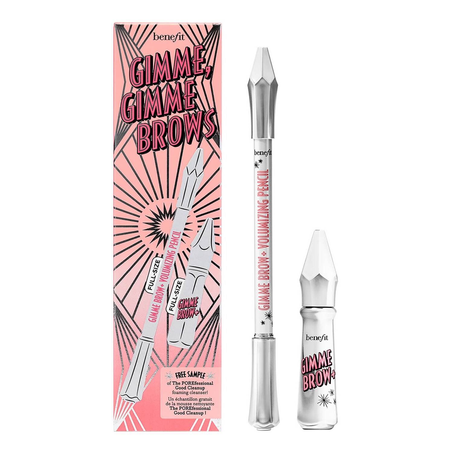 Benefit Cosmetics Gimme, Gimme Brows Set 4.5 Neutral Deep Brown