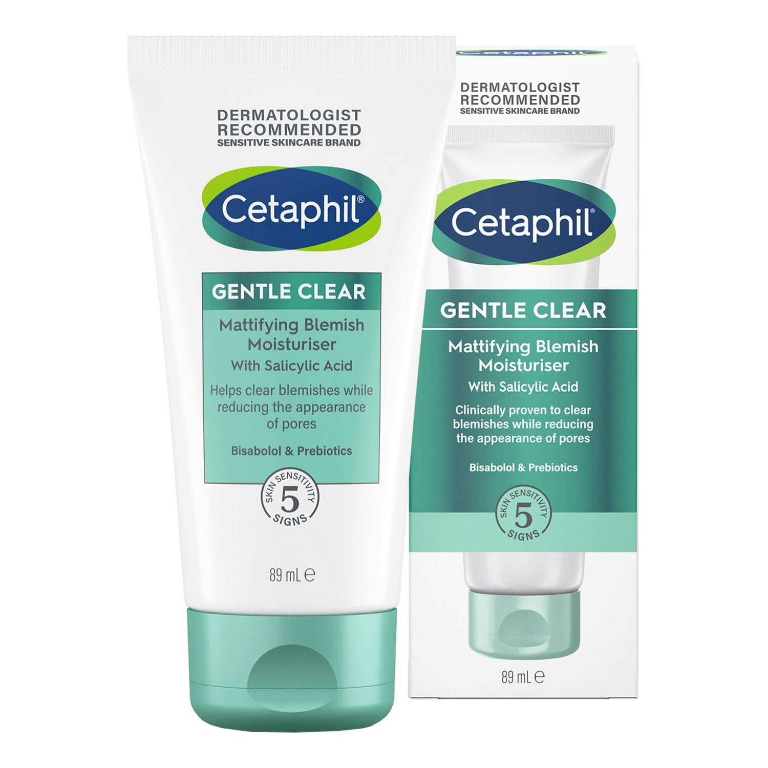 Cetaphil Gentle Clear Mattifying Blemish Face Moisturiser 89Ml