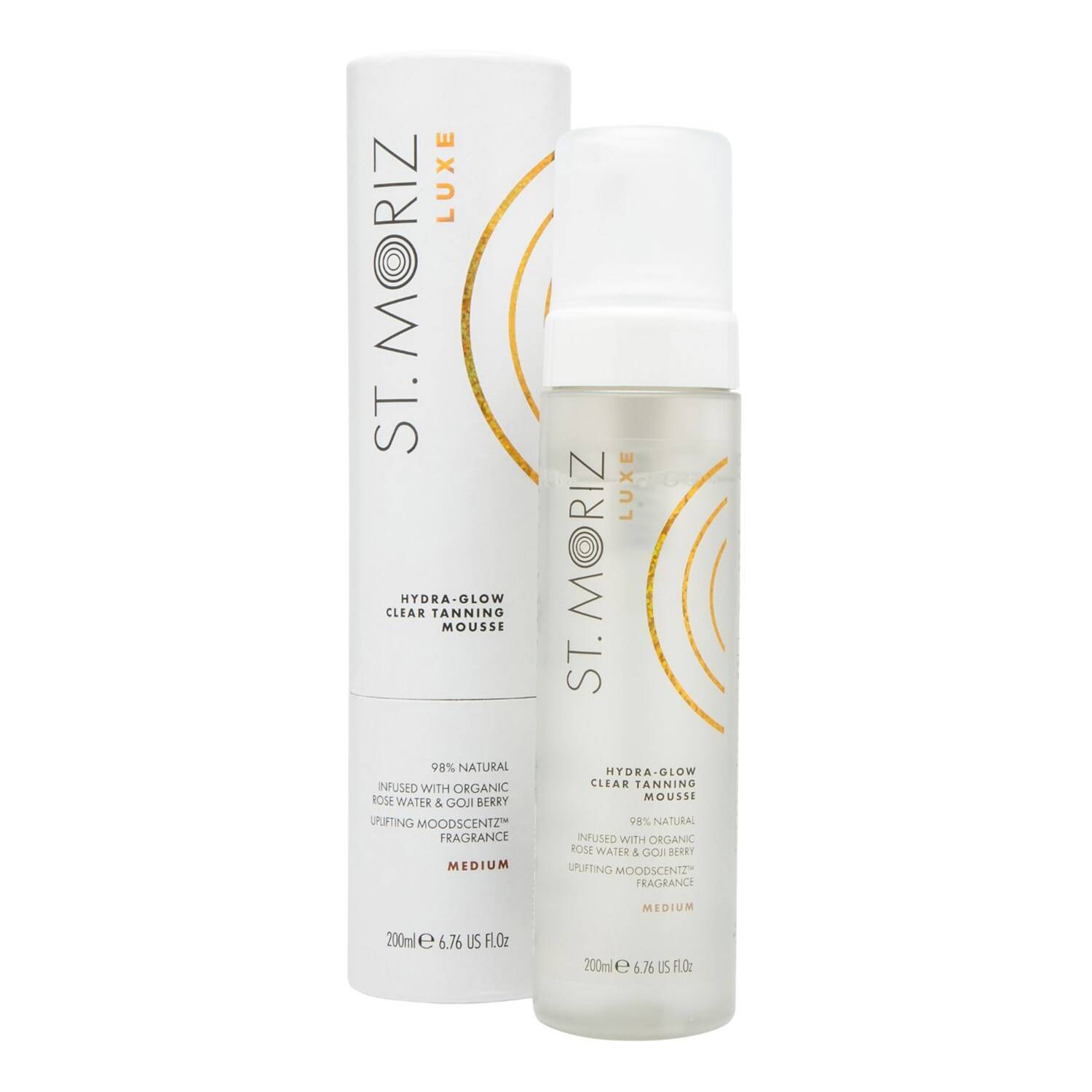 St. Moriz Luxe Hydra-Glow Clear Tanning Mousse 200Ml Medium