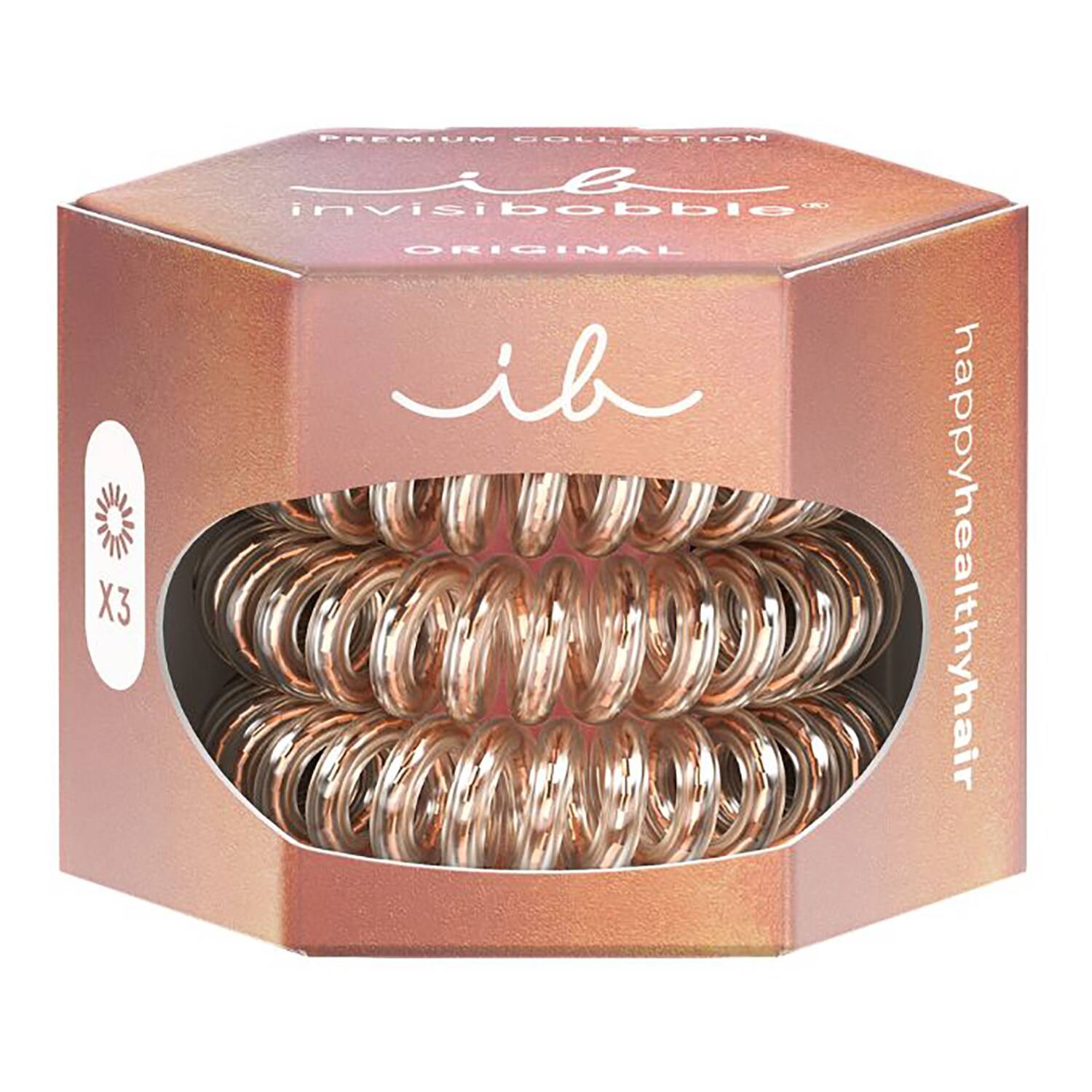 Invisibobble Original Premium Bronze Me Pretty Hair Scrunchies Set