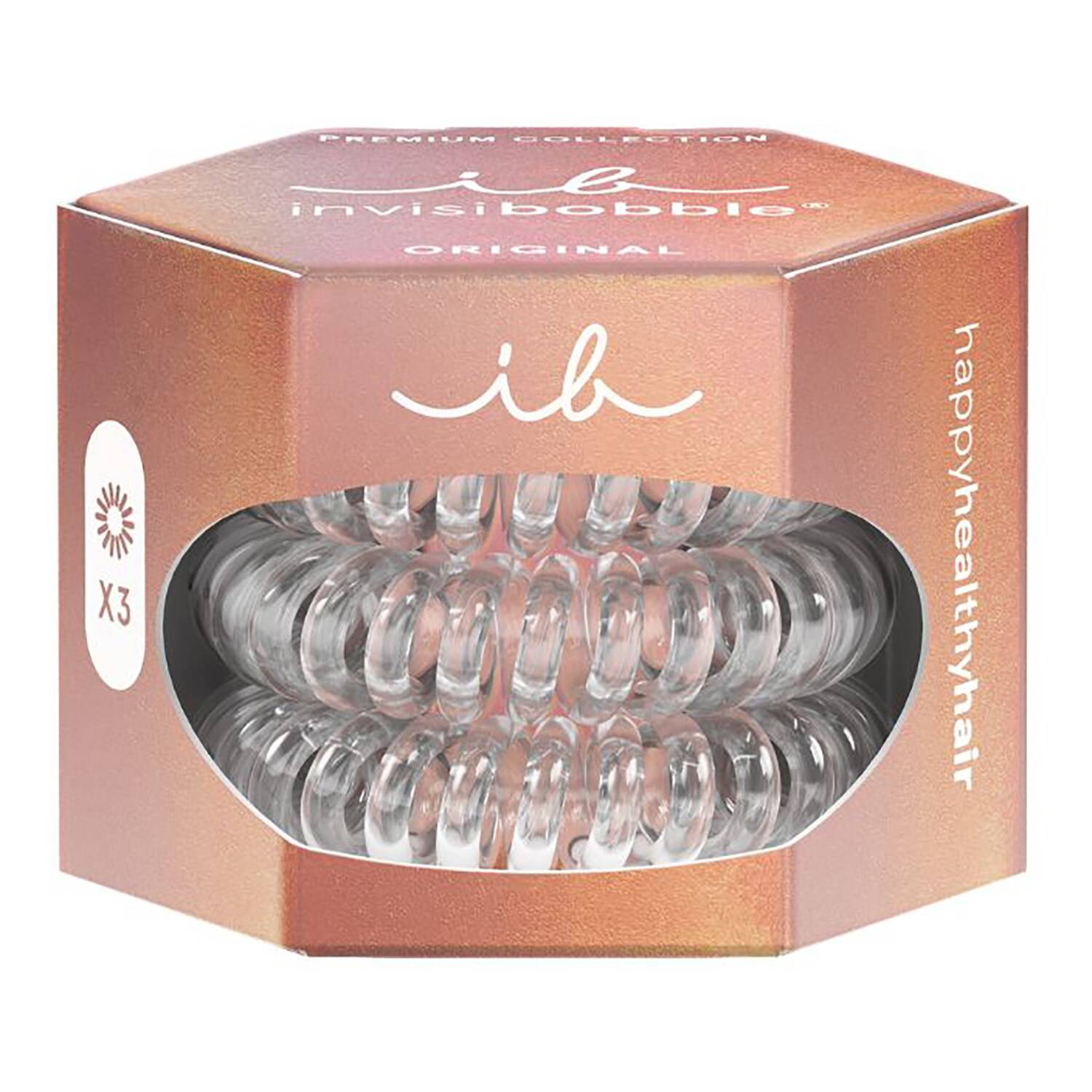 Invisibobble Original Premium Crystal Clear Hair Scrunchies Set