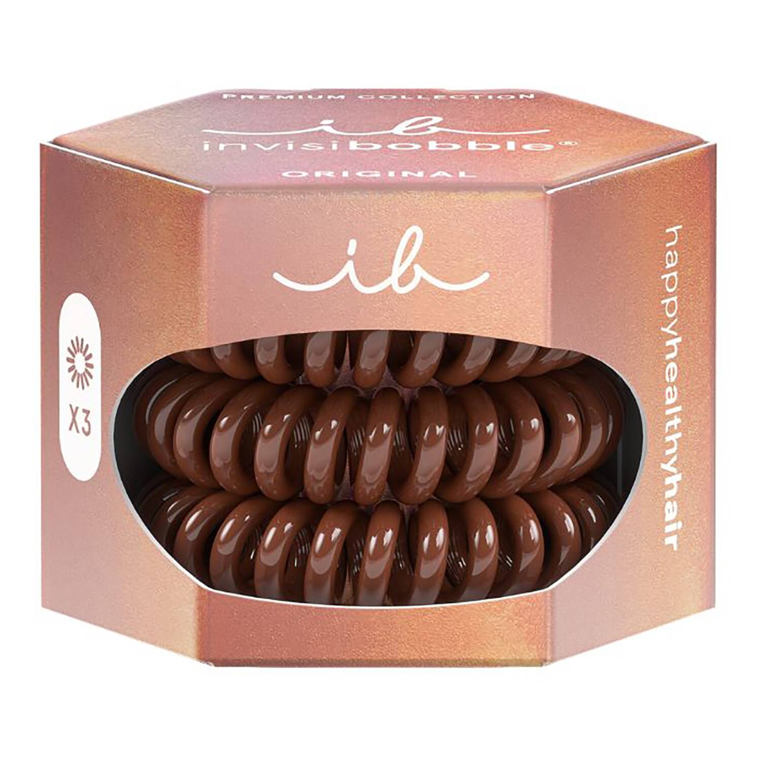 Invisibobble Original Premium Pretzel Brown Hair Scrunchies Set