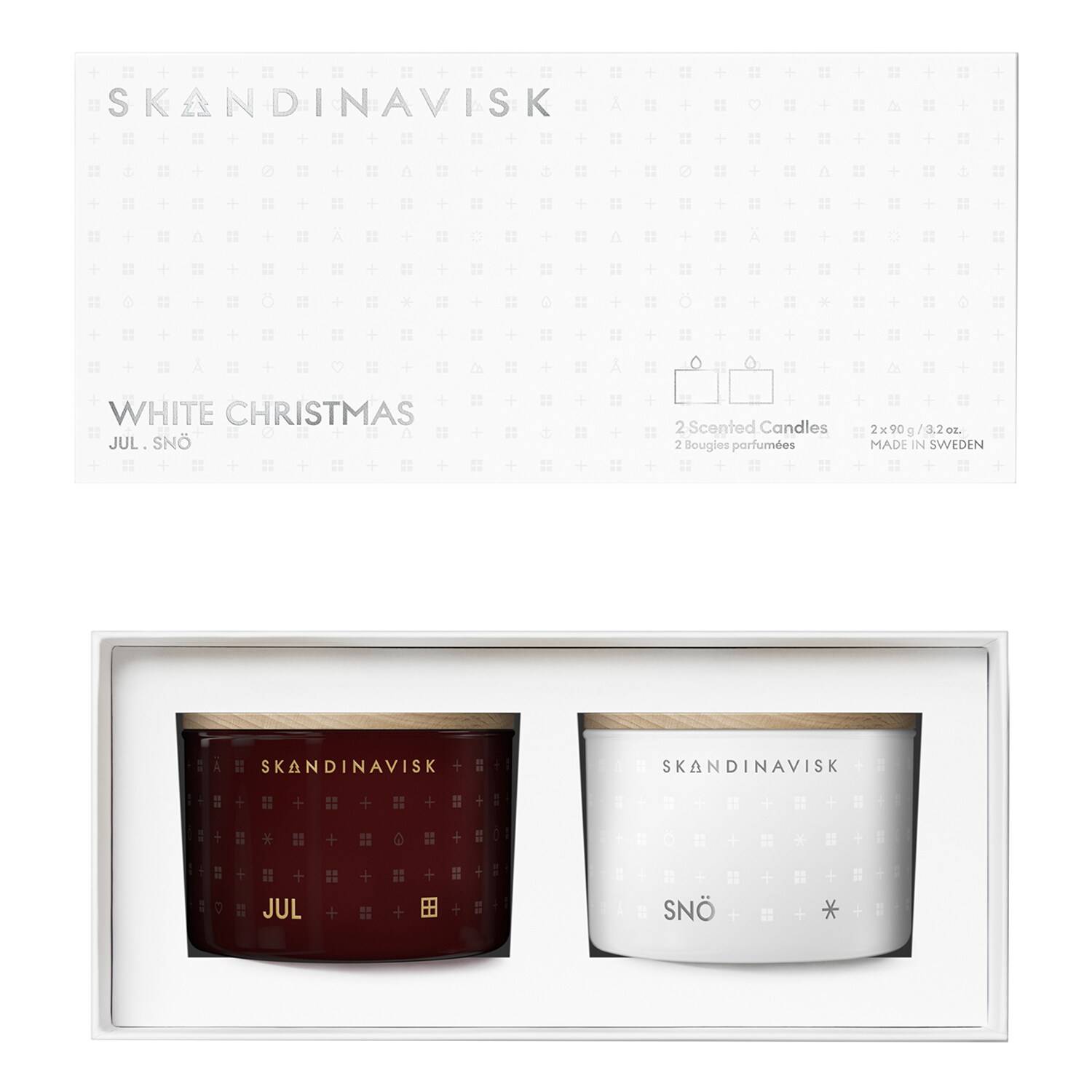 SKANDINAVISK WHITE CHRISTMAS Candle Giftset