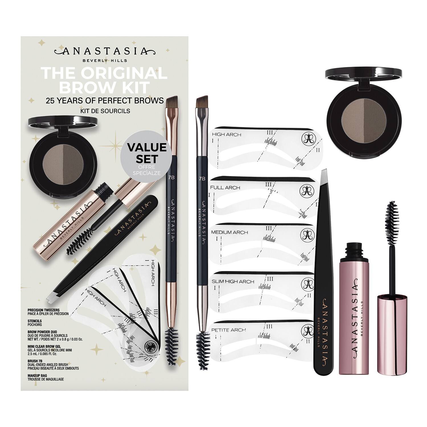 ANASTASIA BEVERLY HILLS The Original Brow Kit Dark Brown