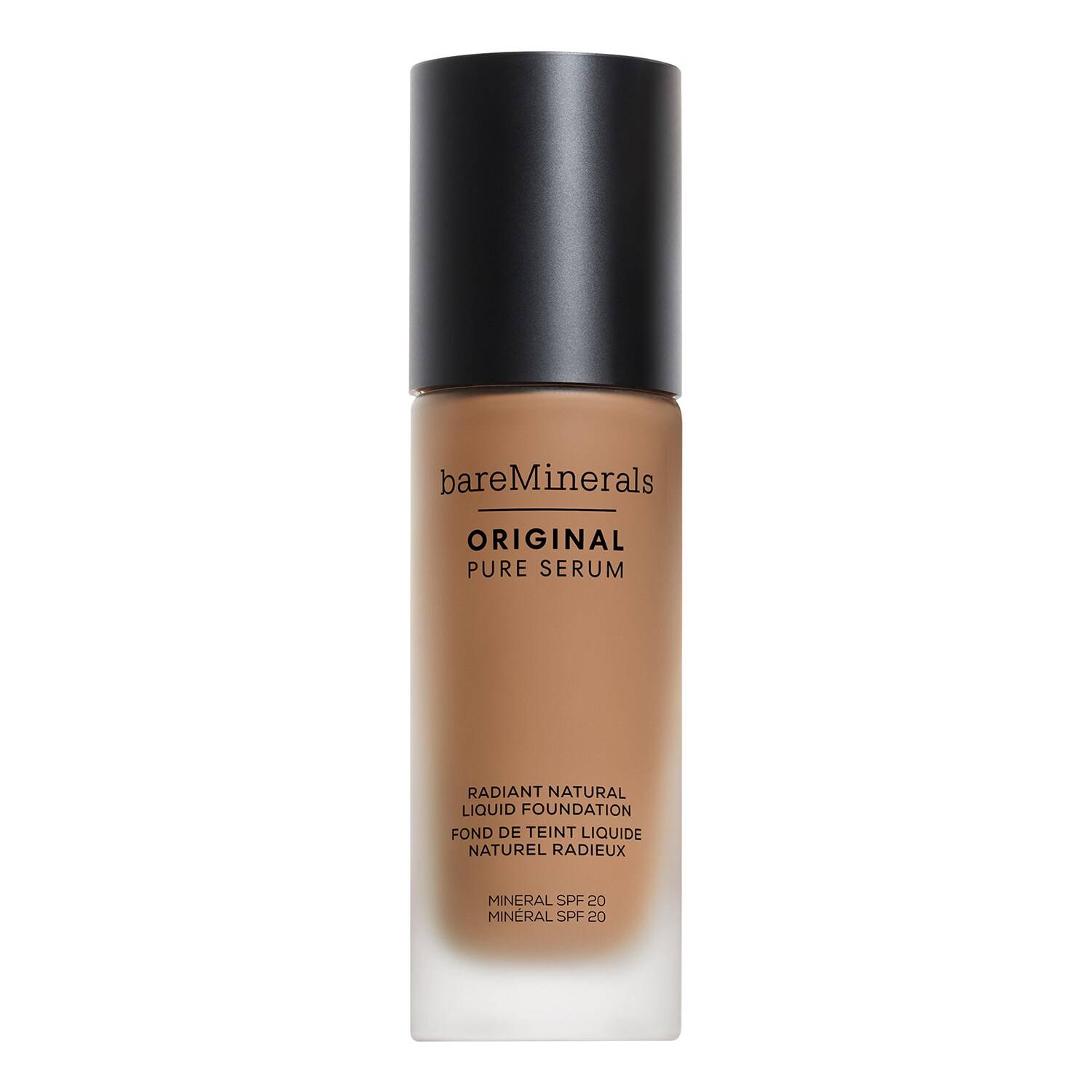 Bareminerals Original Pure Serum Radiant Natural Liquid Foundation Mineral Spf20 30Ml Medium Deep Neutral 4