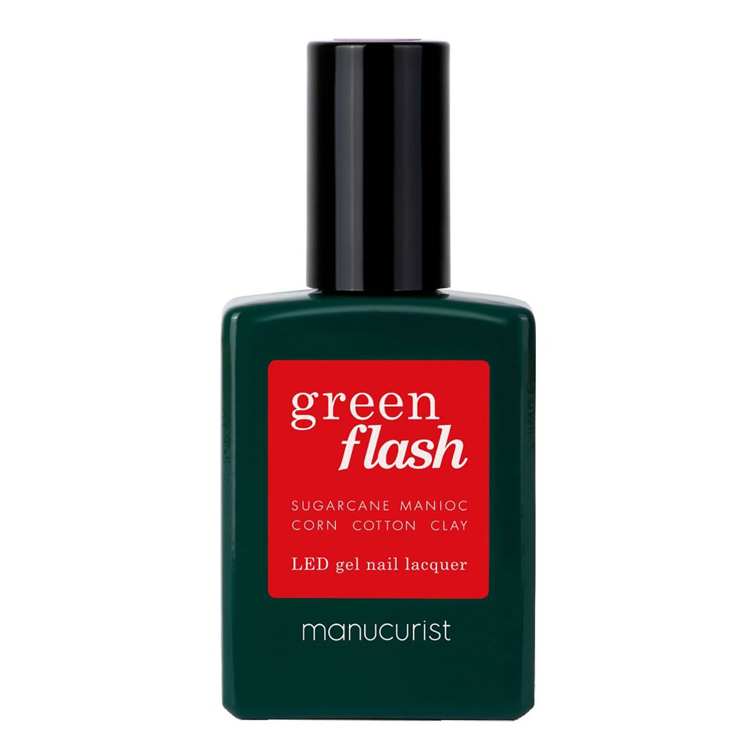 Manucurist Green Flash Led Nail Polish 15Ml Poppy Red