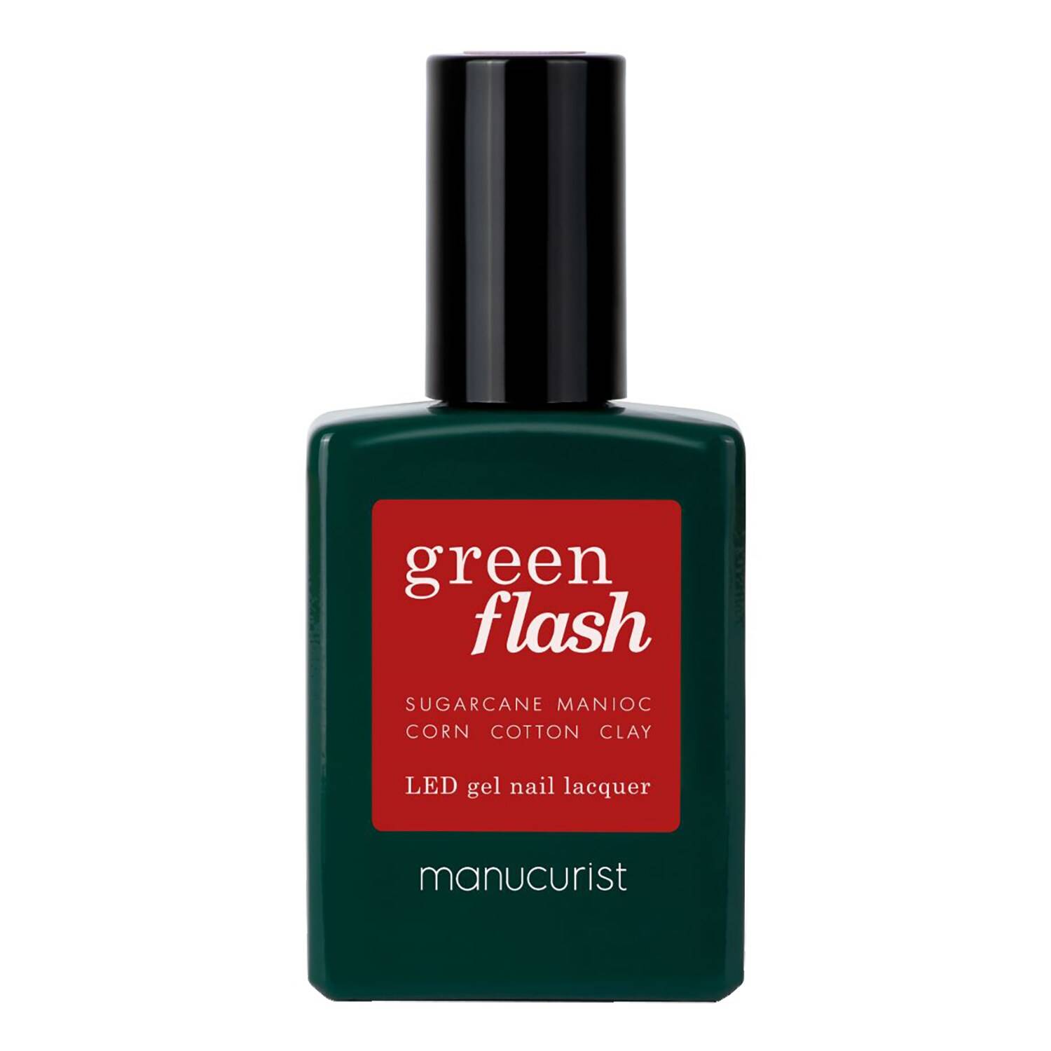 Manucurist Green Flash Led Nail Polish 15Ml Green Flash - Red Cherry 15Ml