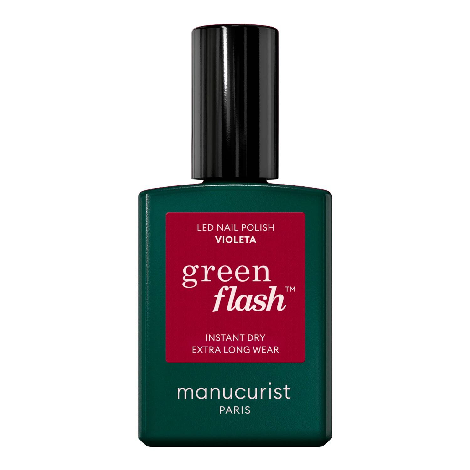 Manucurist Green Flash Led Nail Polish 15Ml Green Flash Violeta