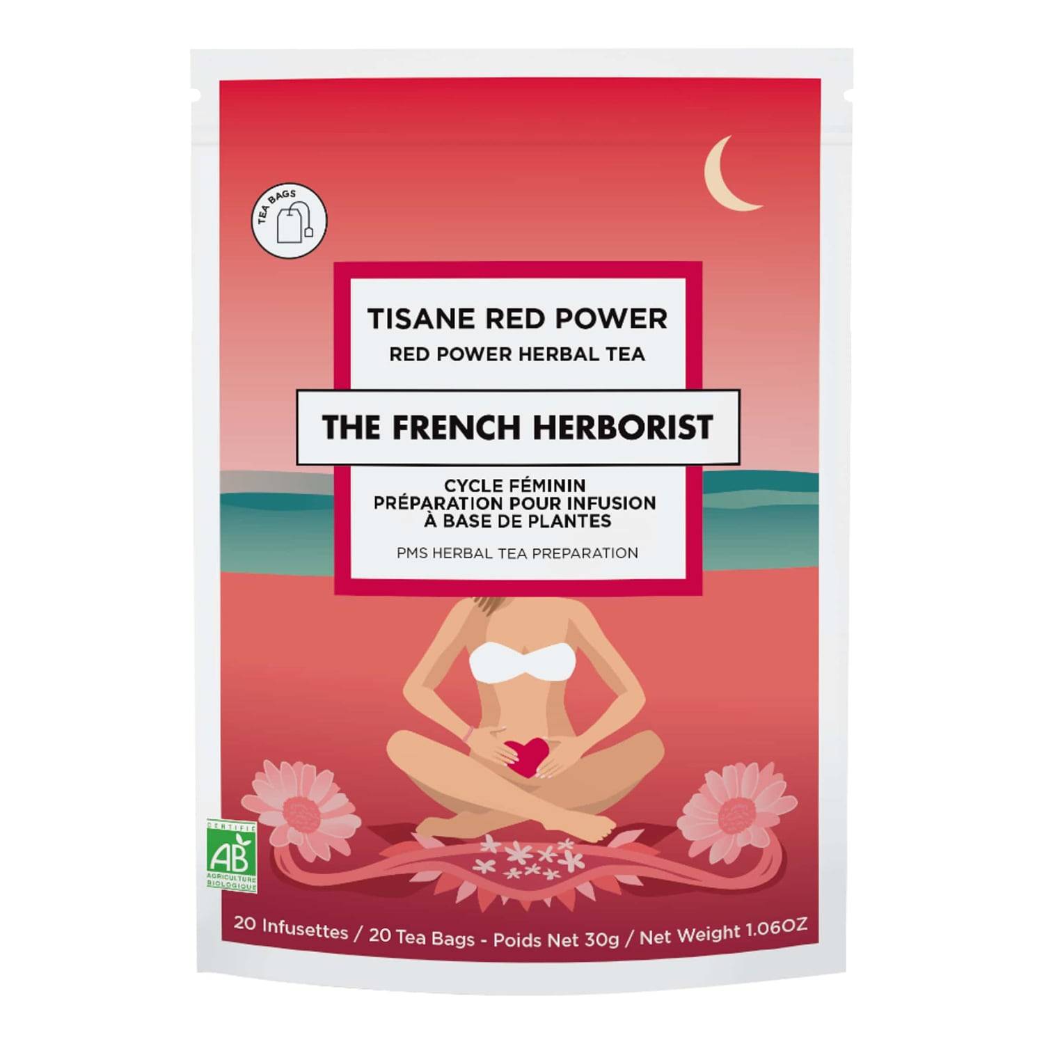 The French Herborist Red Power Herbal Tea 20 Bags