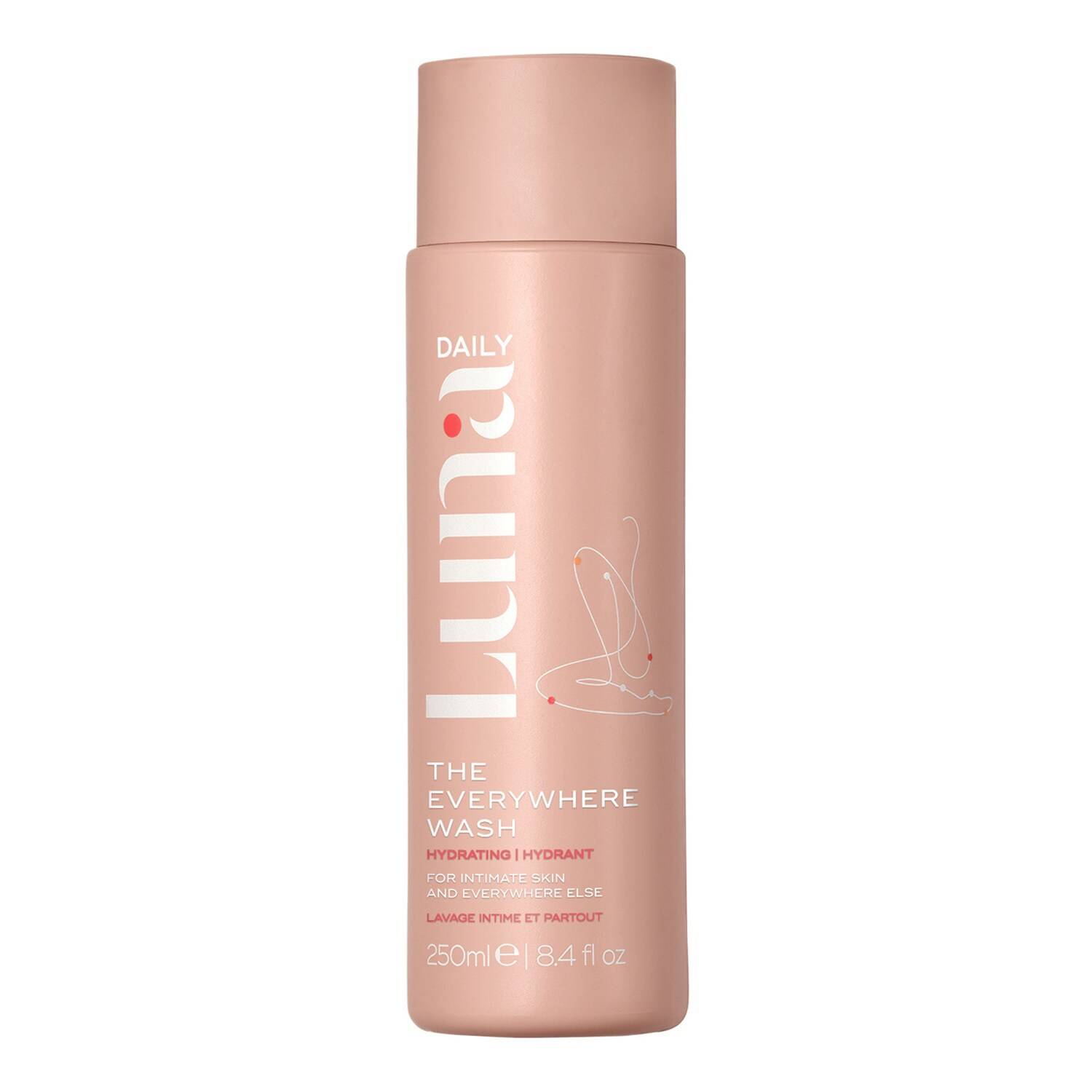 Luna Daily The Everywhere Wash - Hydrating With Prebiotics, Vitamins And Omegas 250Ml