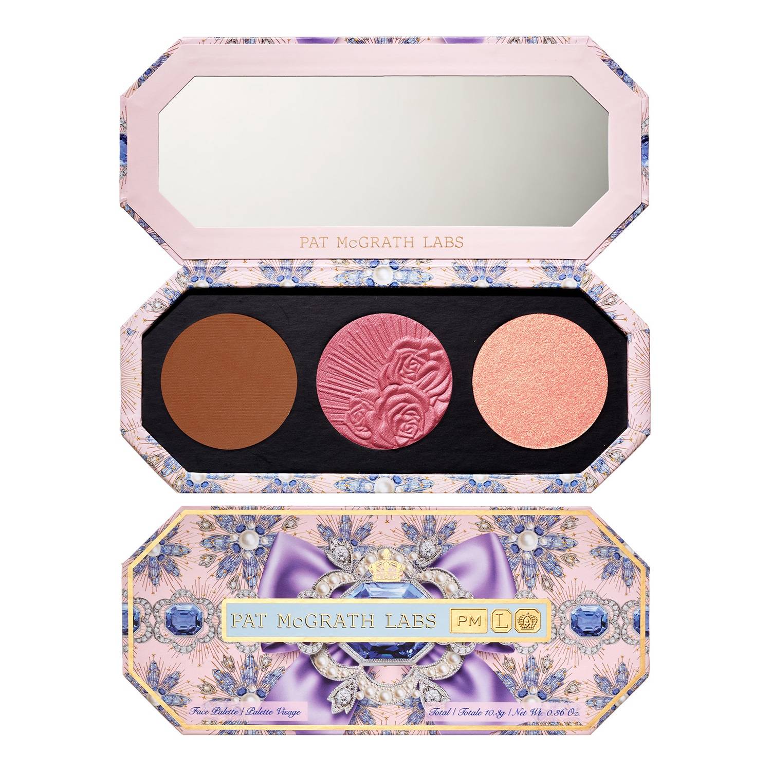 Pat Mcgrath Labs Divine Blush + Bronze + Glow Trio Palette Teint Supernova Siren