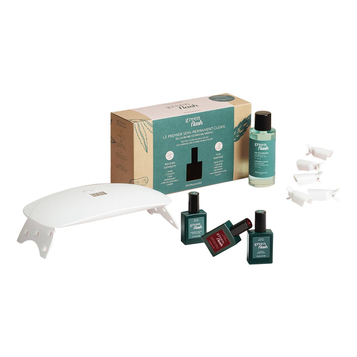MANUCURIST Green Flash Essentials Nailpolish Kit Dark Pansy