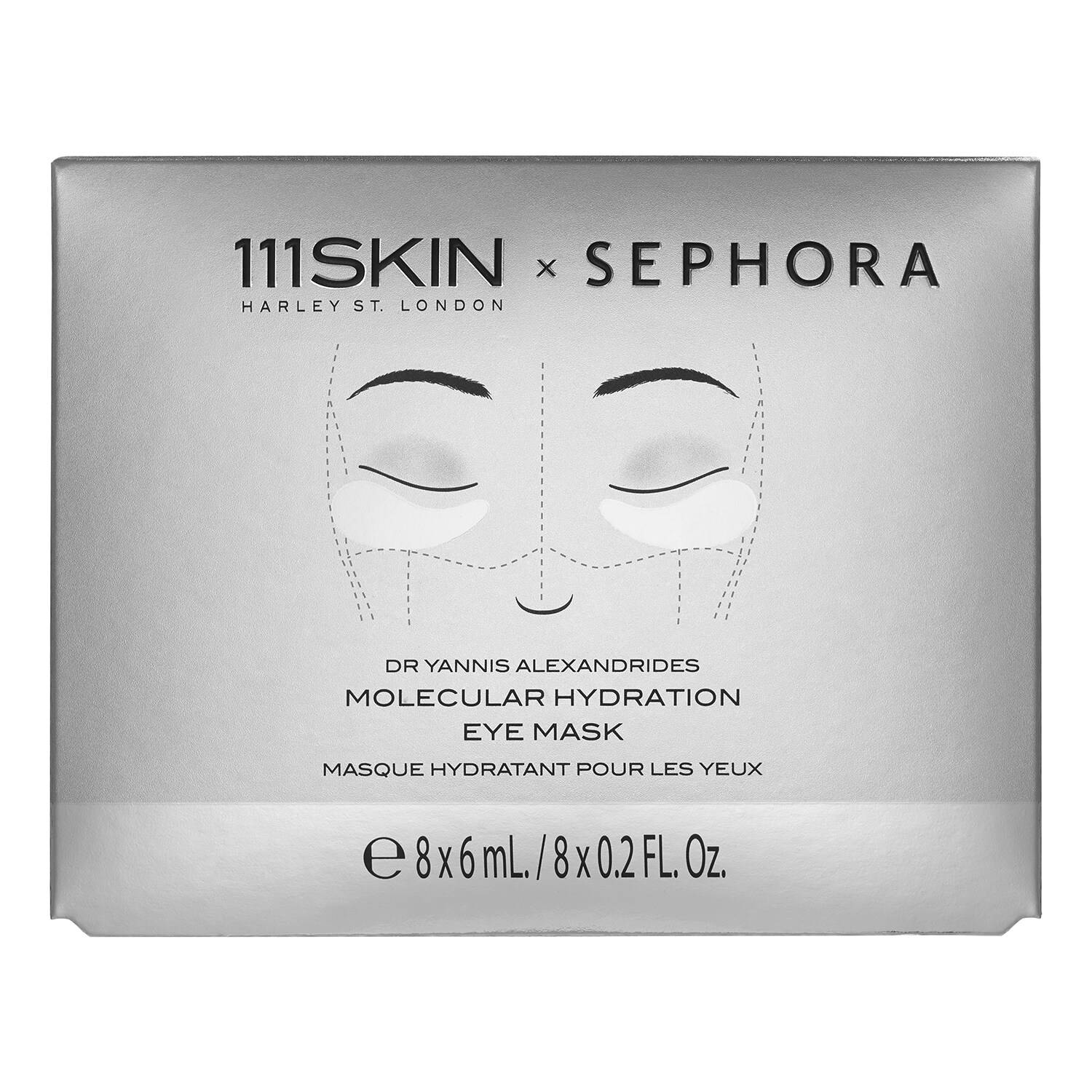 111Skin X Sephora Molecular Hydration Eye Mask 8 X 6Ml