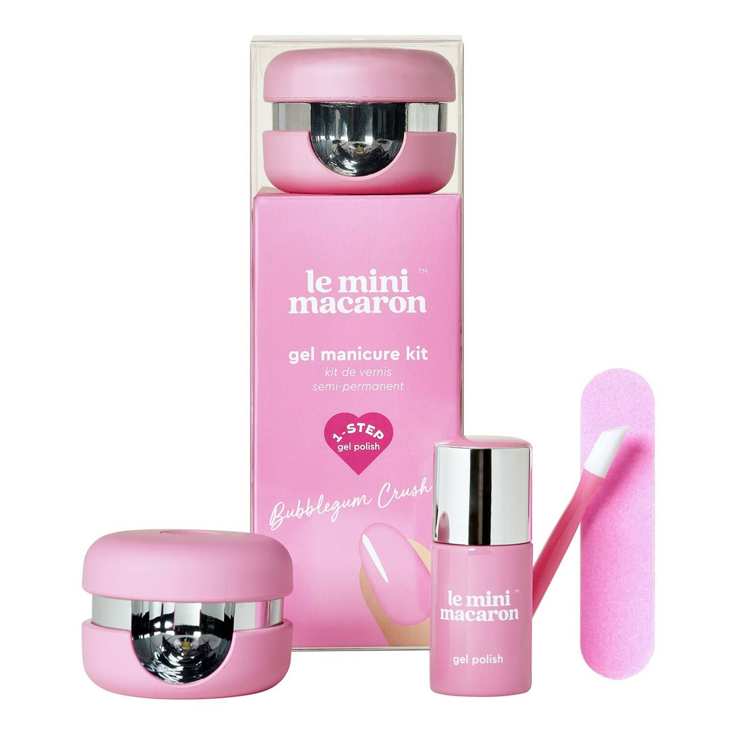 Le Mini Macaron Gel Manicure Kit Bubblegum Crush 160G