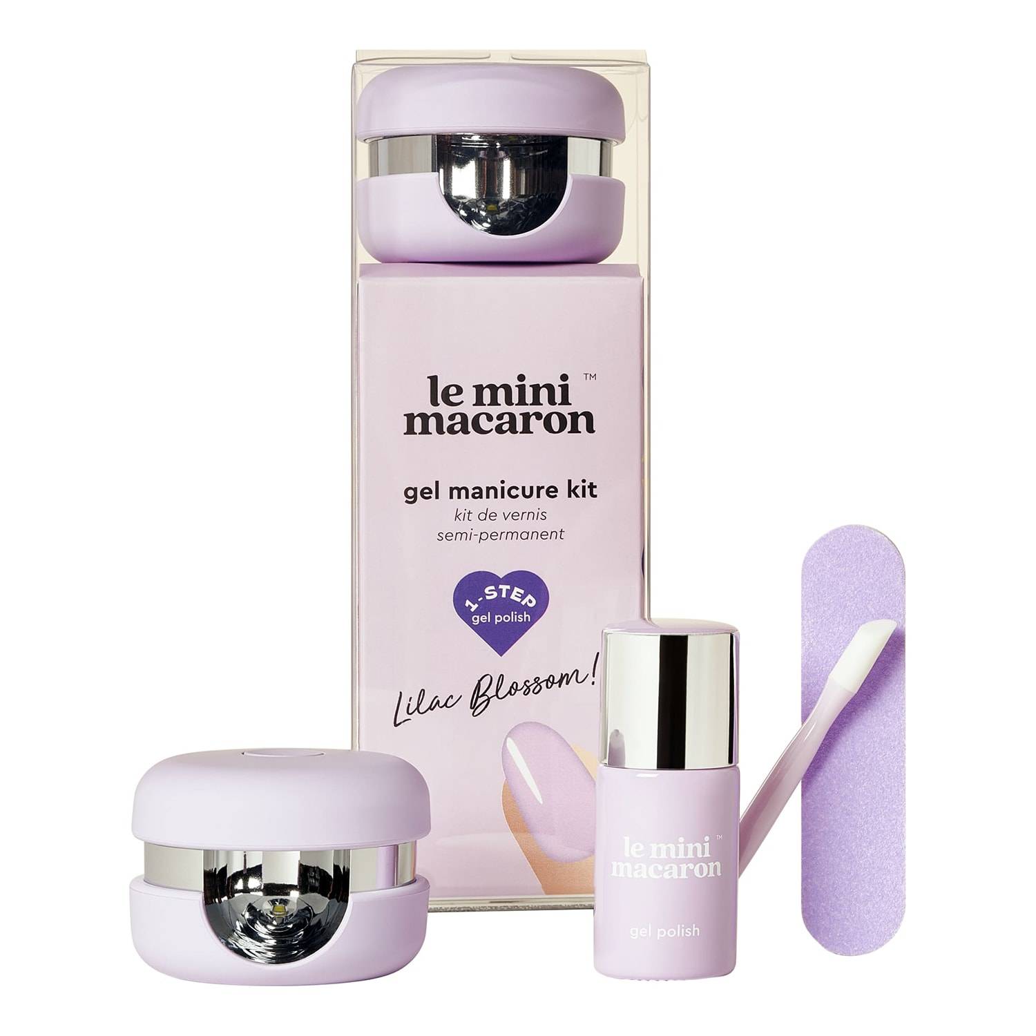 Le Mini Macaron Gel Manicure Kit Lilac Blossom 160G