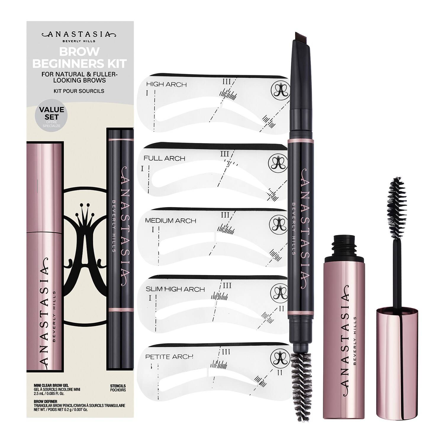ANASTASIA BEVERLY HILLS Brow Beginners Kit Ebony