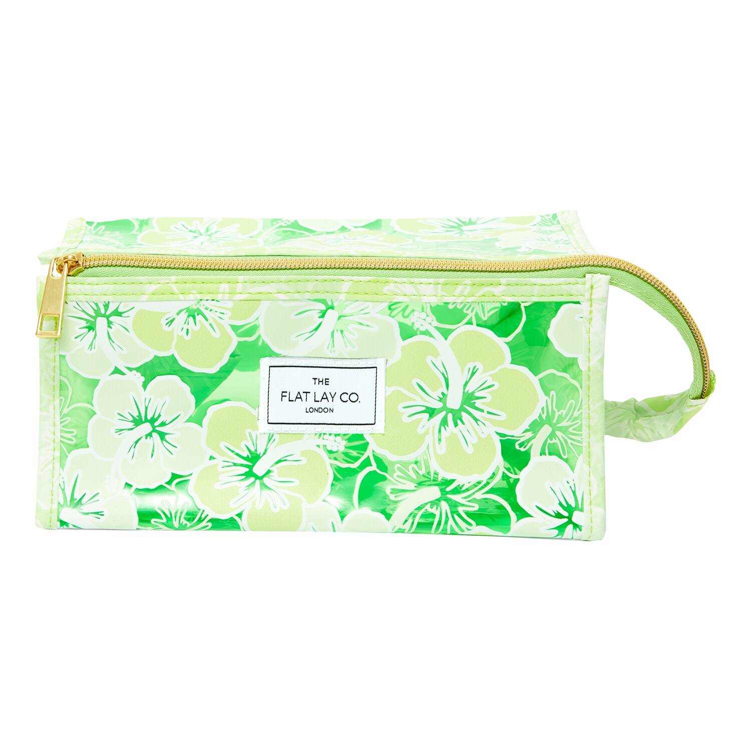 THE FLAT LAY CO. Jelly Box - Bag Green Hibiscus