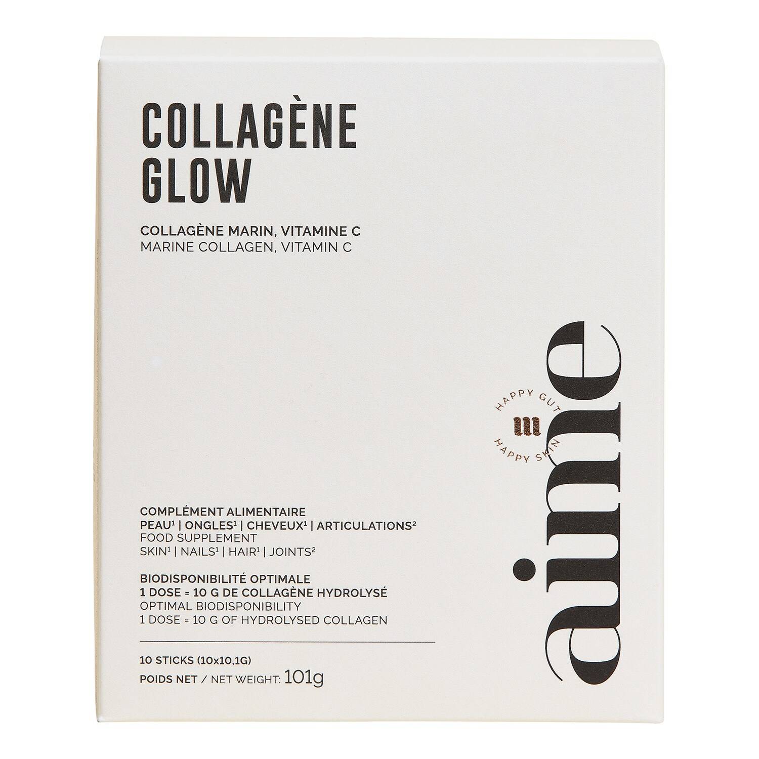 Aime Collagene Glow Food Supplement Box Of 10 Sticks