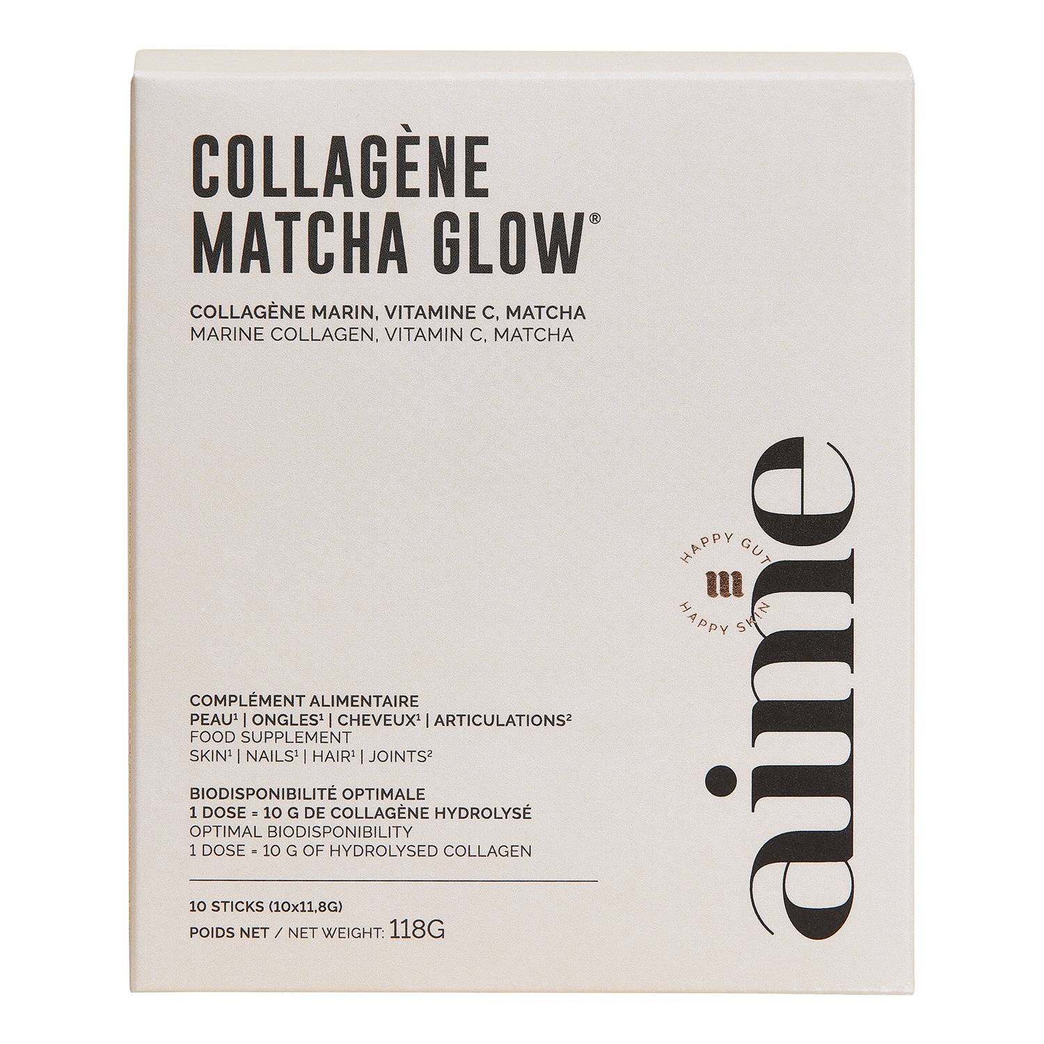 Aime Collagène Matcha Glow Food Supplement X 10 Sticks