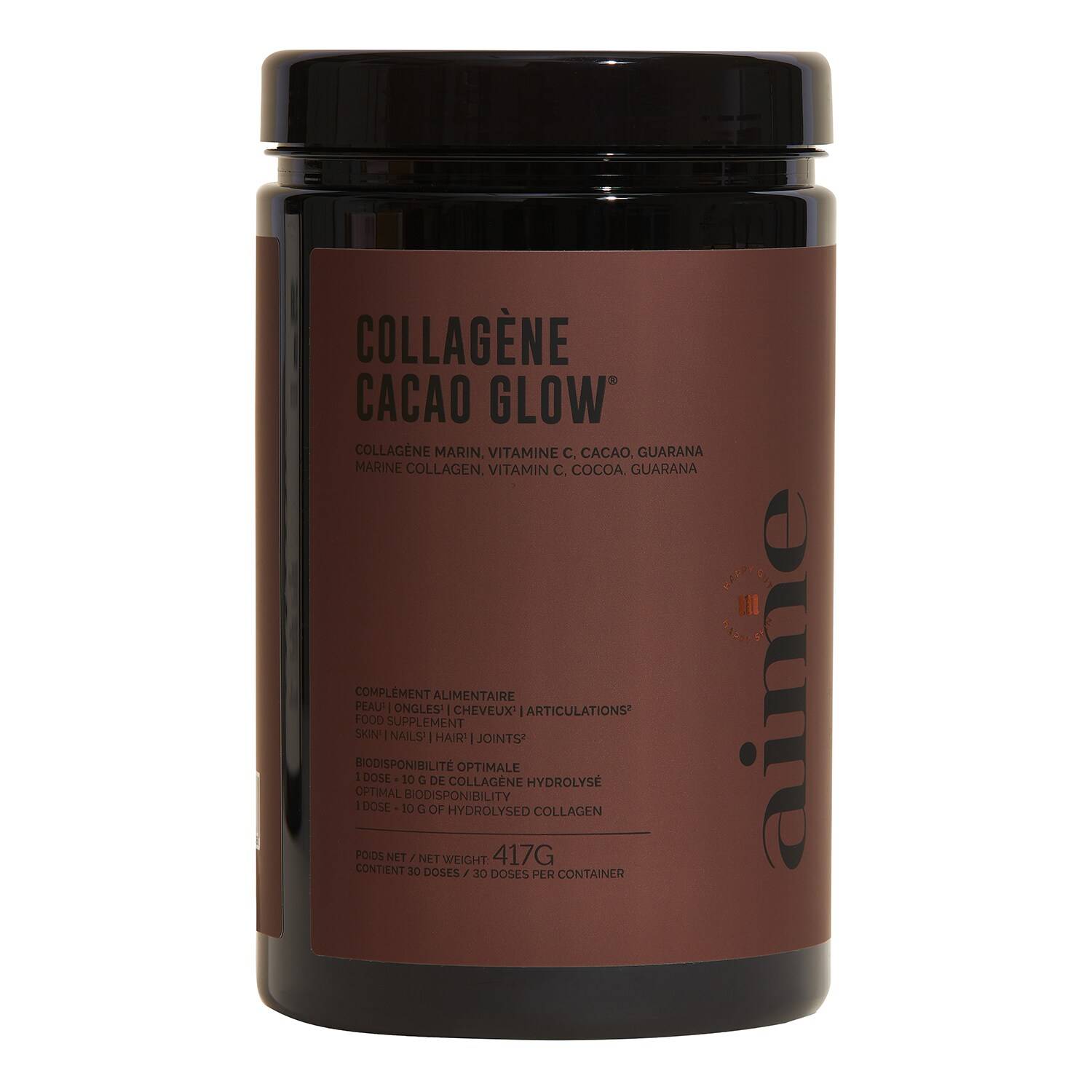 Aime Collagene Cacao Glow Food Supplements 30 Days Treatment