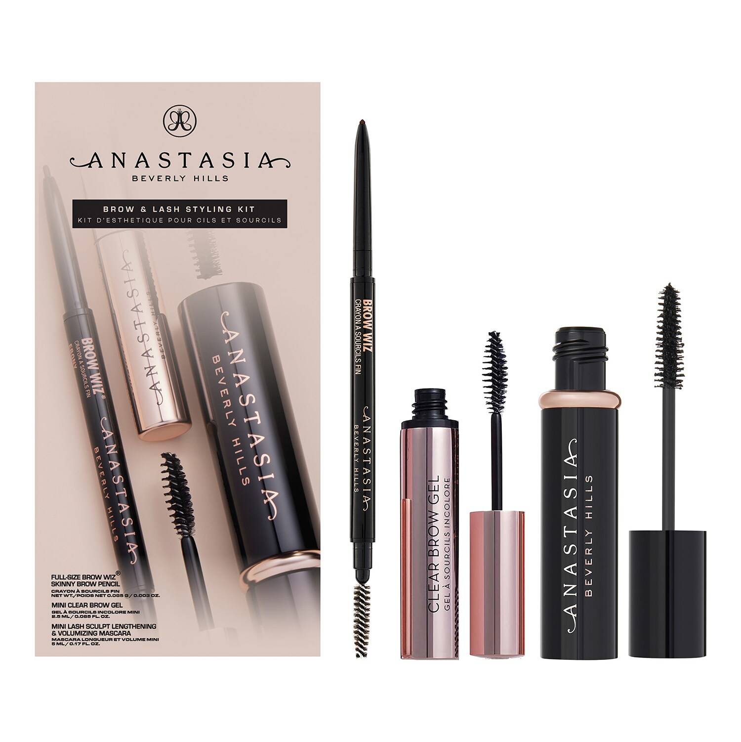 ANASTASIA BEVERLY HILLS Brow & Lash Styling Kit Soft Brown