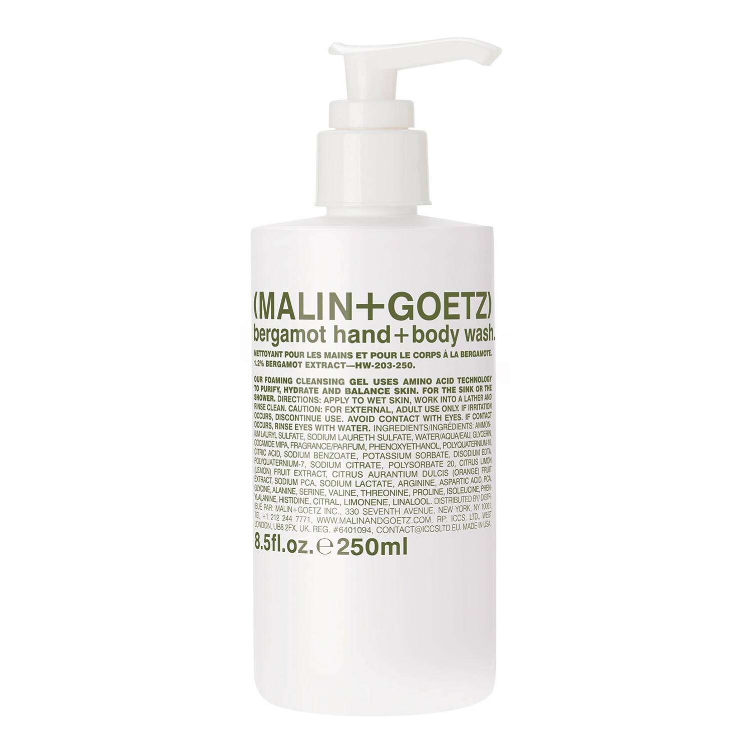 Malin+Goetz Bergamot Hand+Body Wash 250Ml