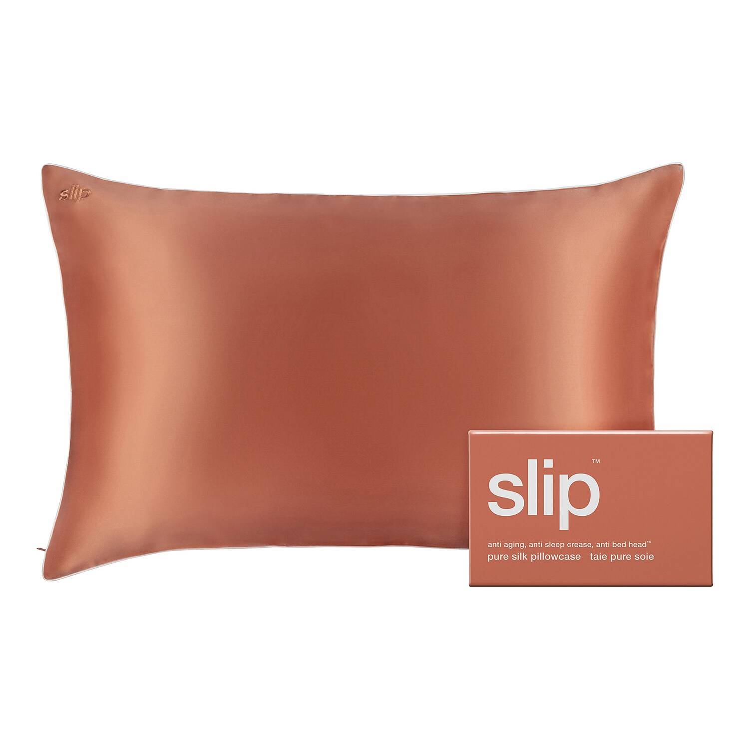 Slip Pure Silk Queen Pillowcase Coral